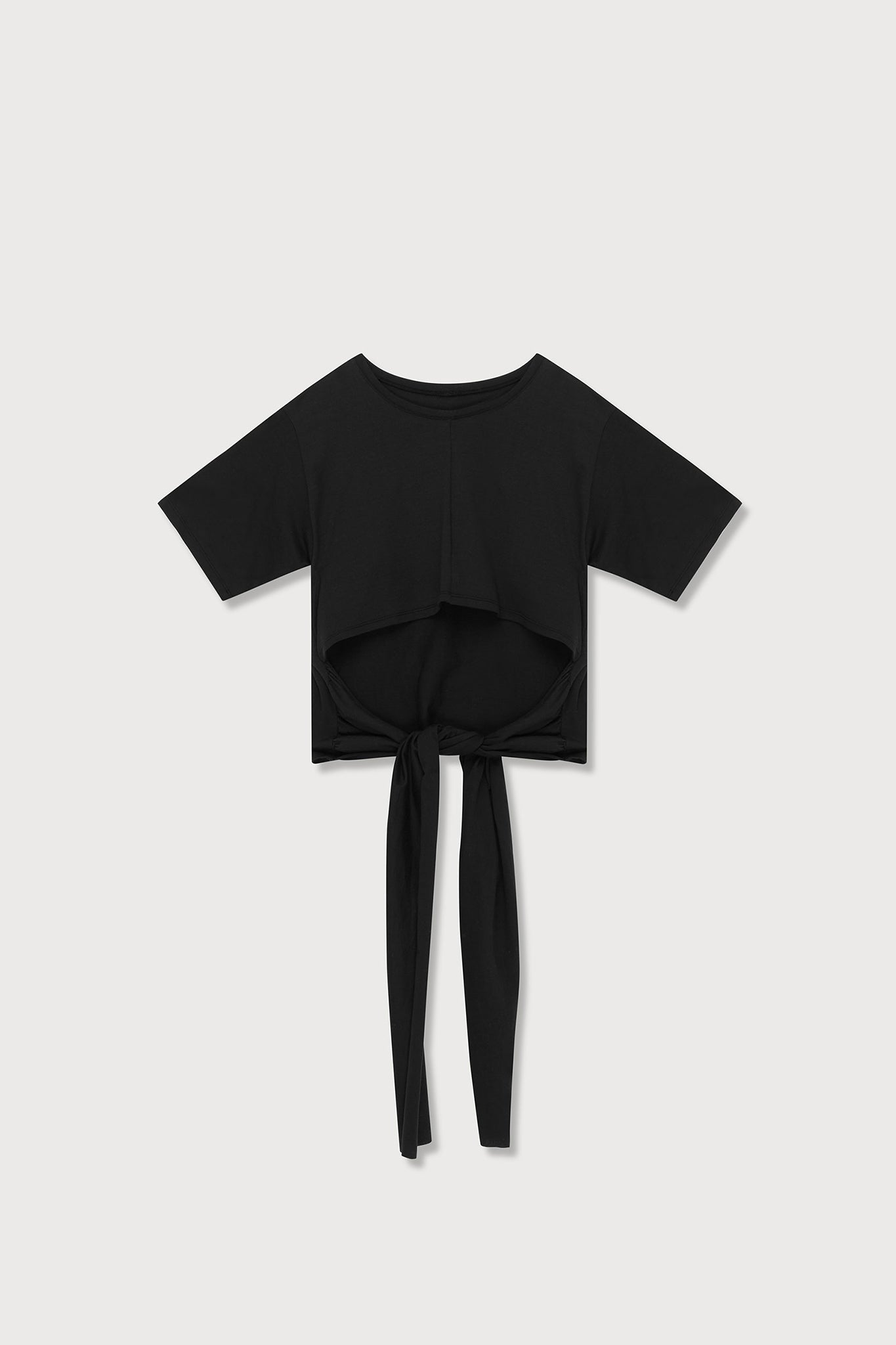 A.BCH A.30 Black Super Crop T-Shirt in Australian Super Cotton