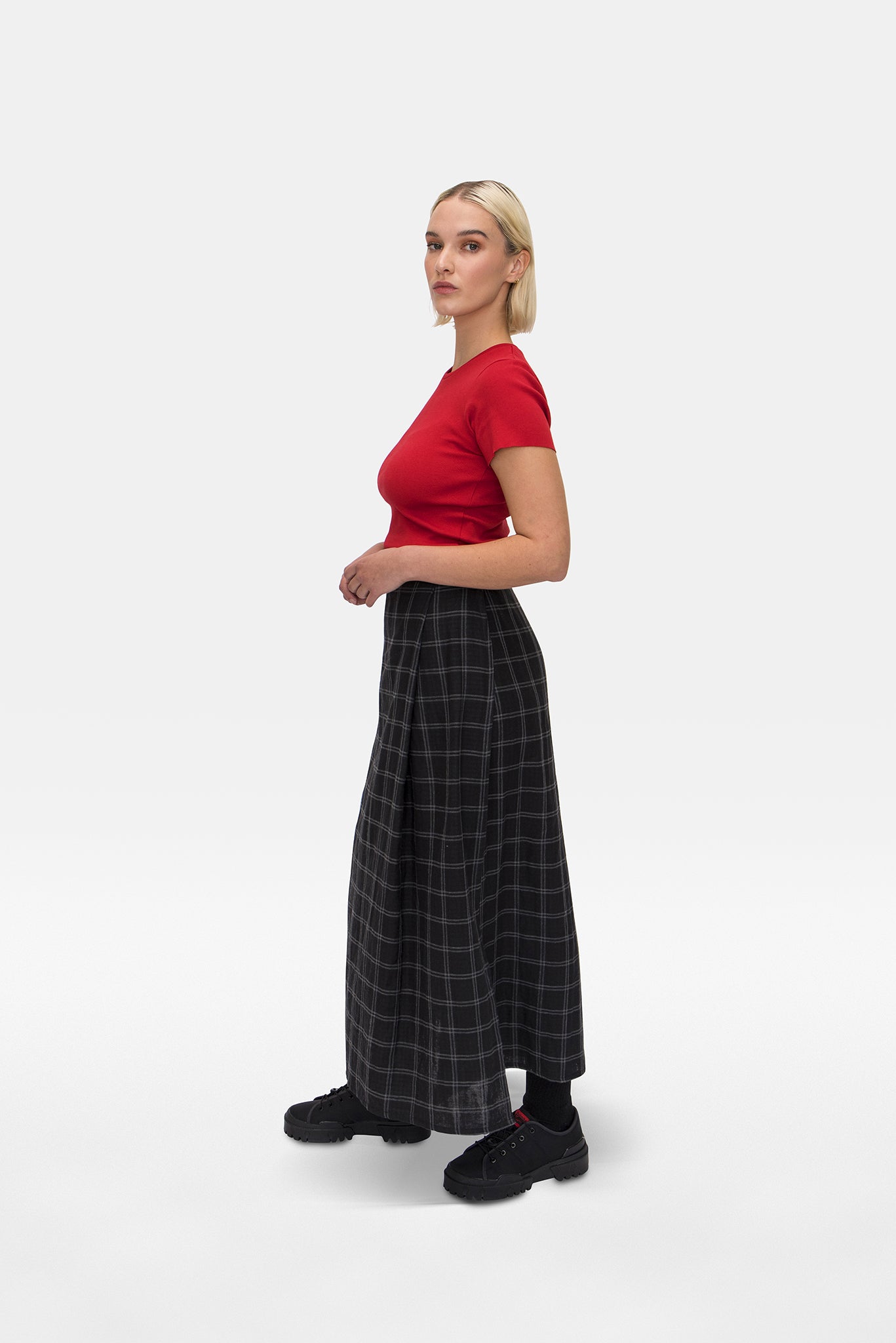A.BCH A.35 Cherry Rib T-Shirt in Organic Cotton Rib