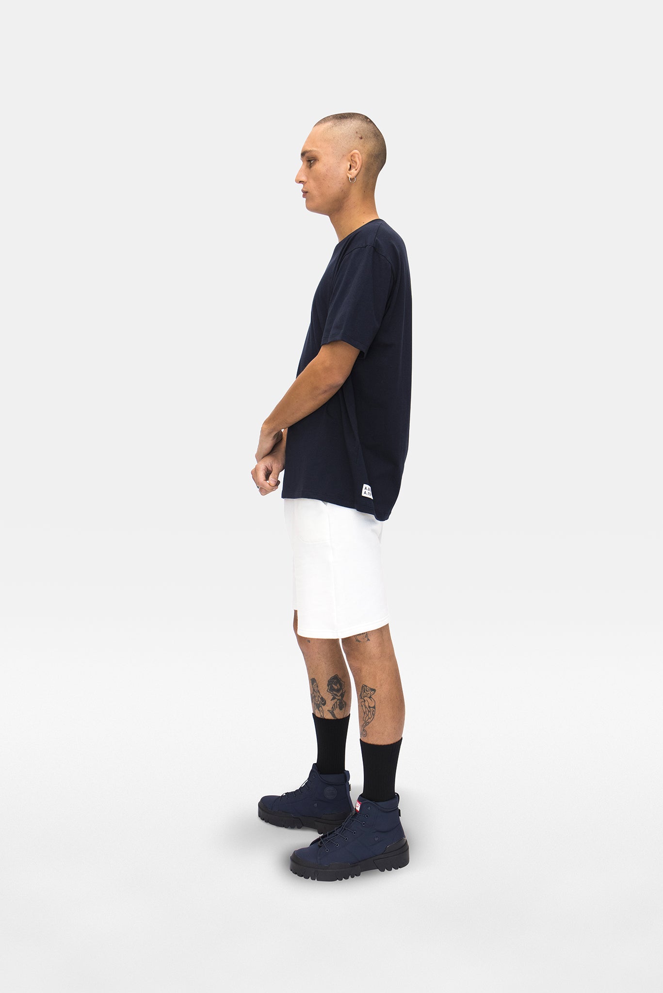 A.BCH A.15 Navy Classic T-Shirt in Organic Cotton