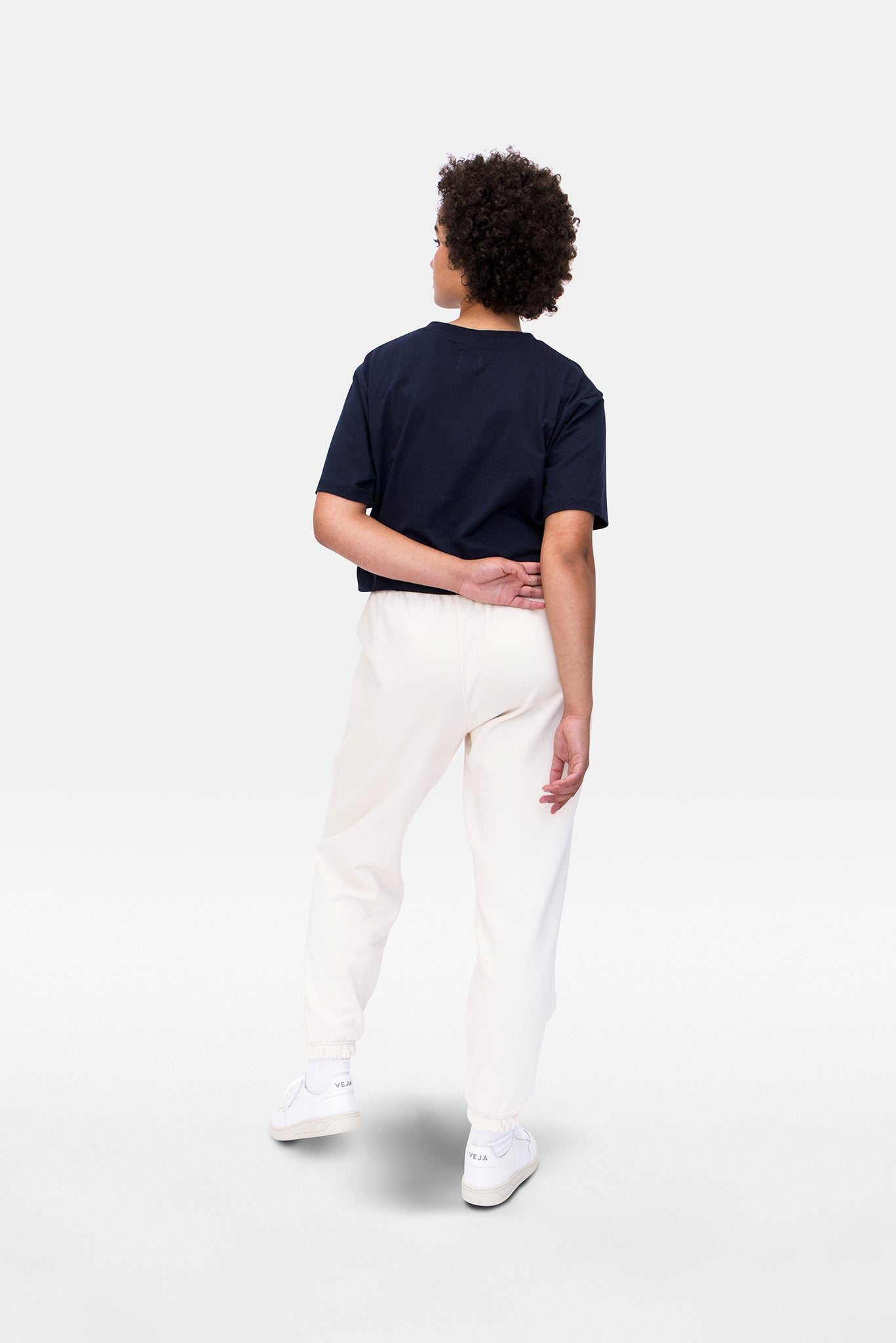 A.BCH A.15 Navy Crop T-Shirt in Organic Cotton