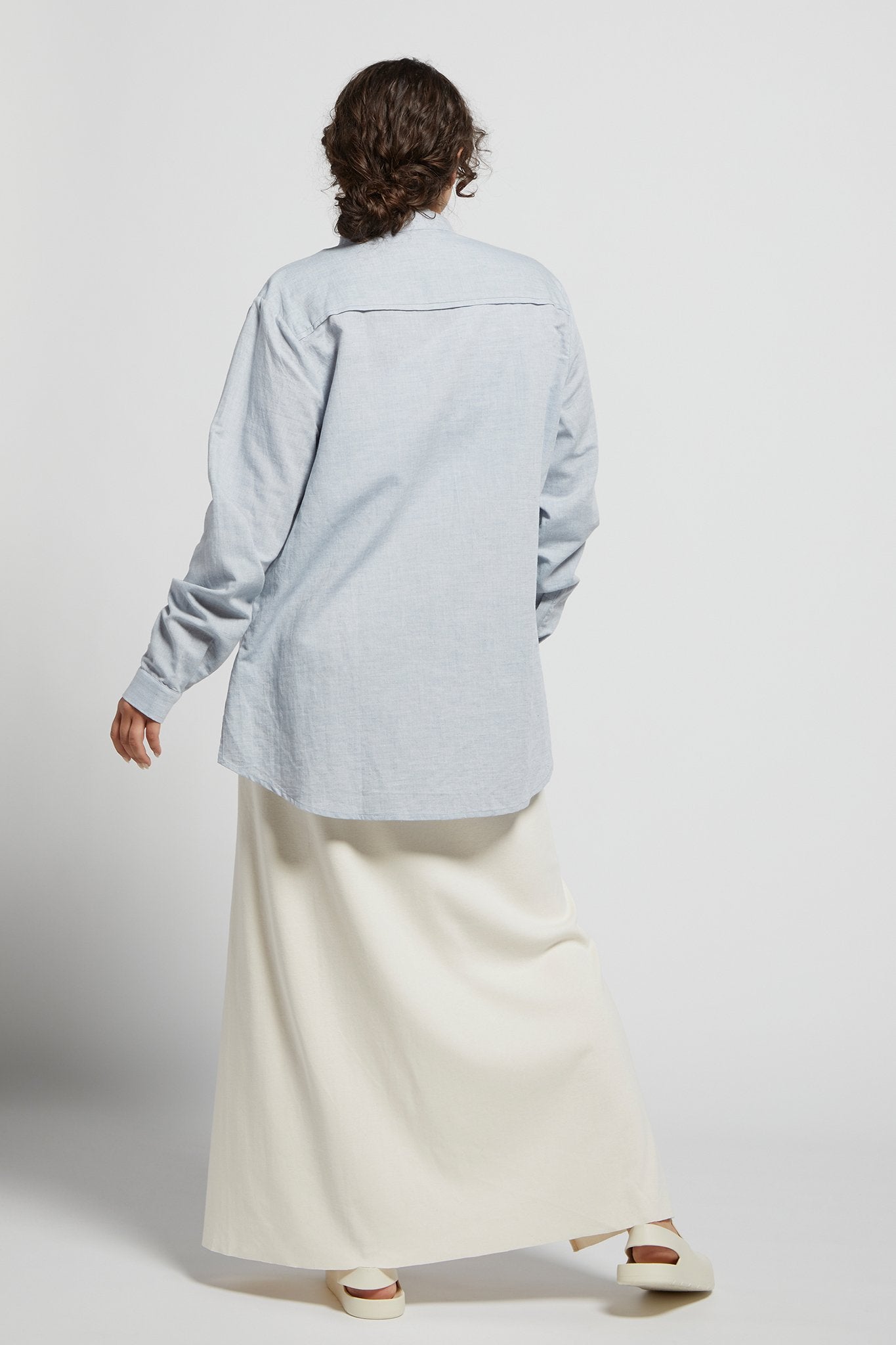A.BCH A.05 Light Indigo Hemp Organic Cotton Chambray
