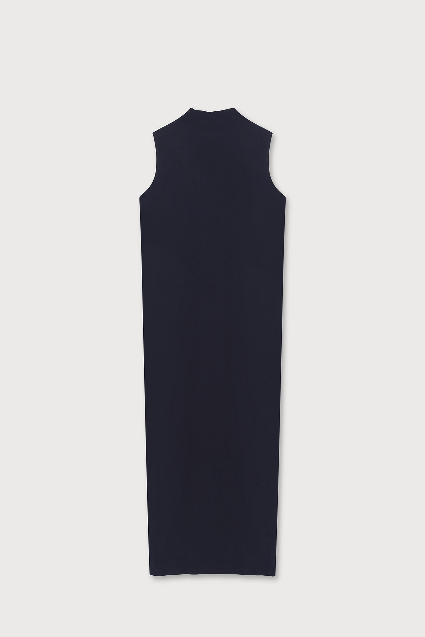 A.BCH A.14 Navy Sleeveless Skivvy Dress in Organic Cotton Rib