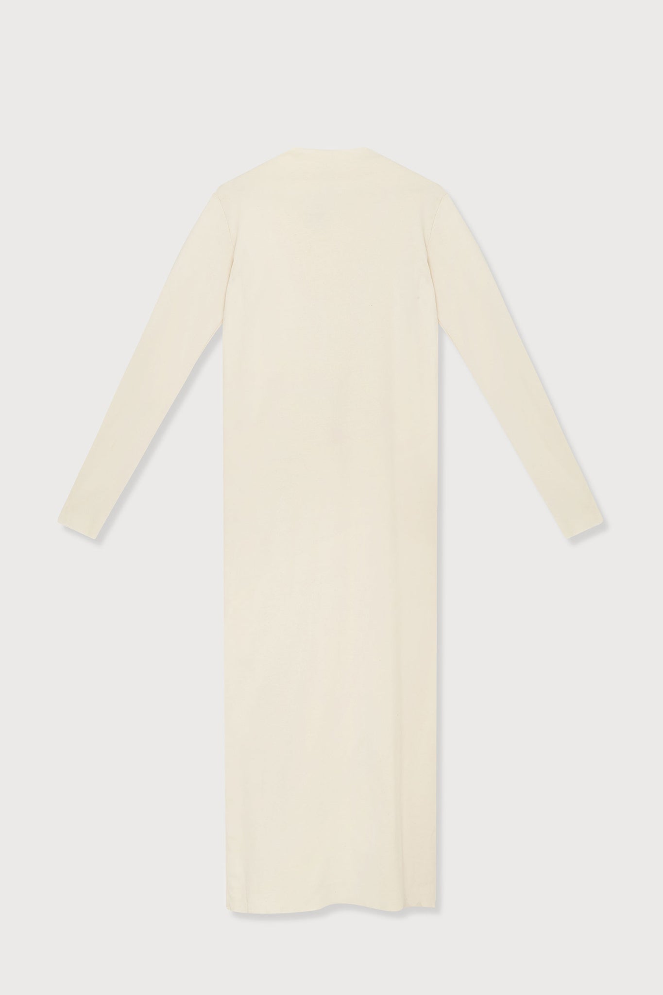 A.BCH A.14 Undyed Long Sleeve Skivvy Dress in Organic Cotton Rib