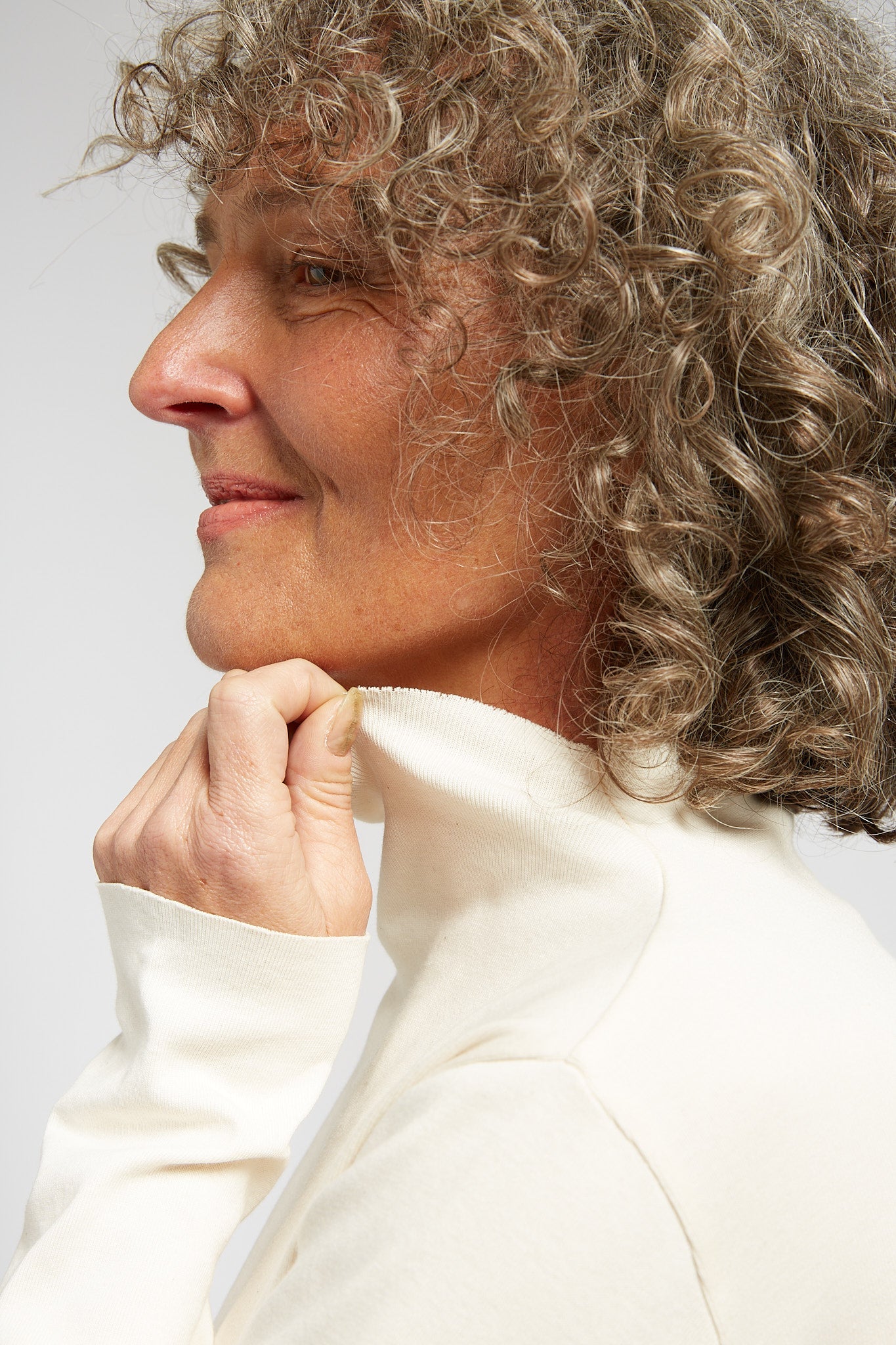 A.BCH A.14 Undyed Long Sleeve Skivvy Dress in Organic Cotton Rib