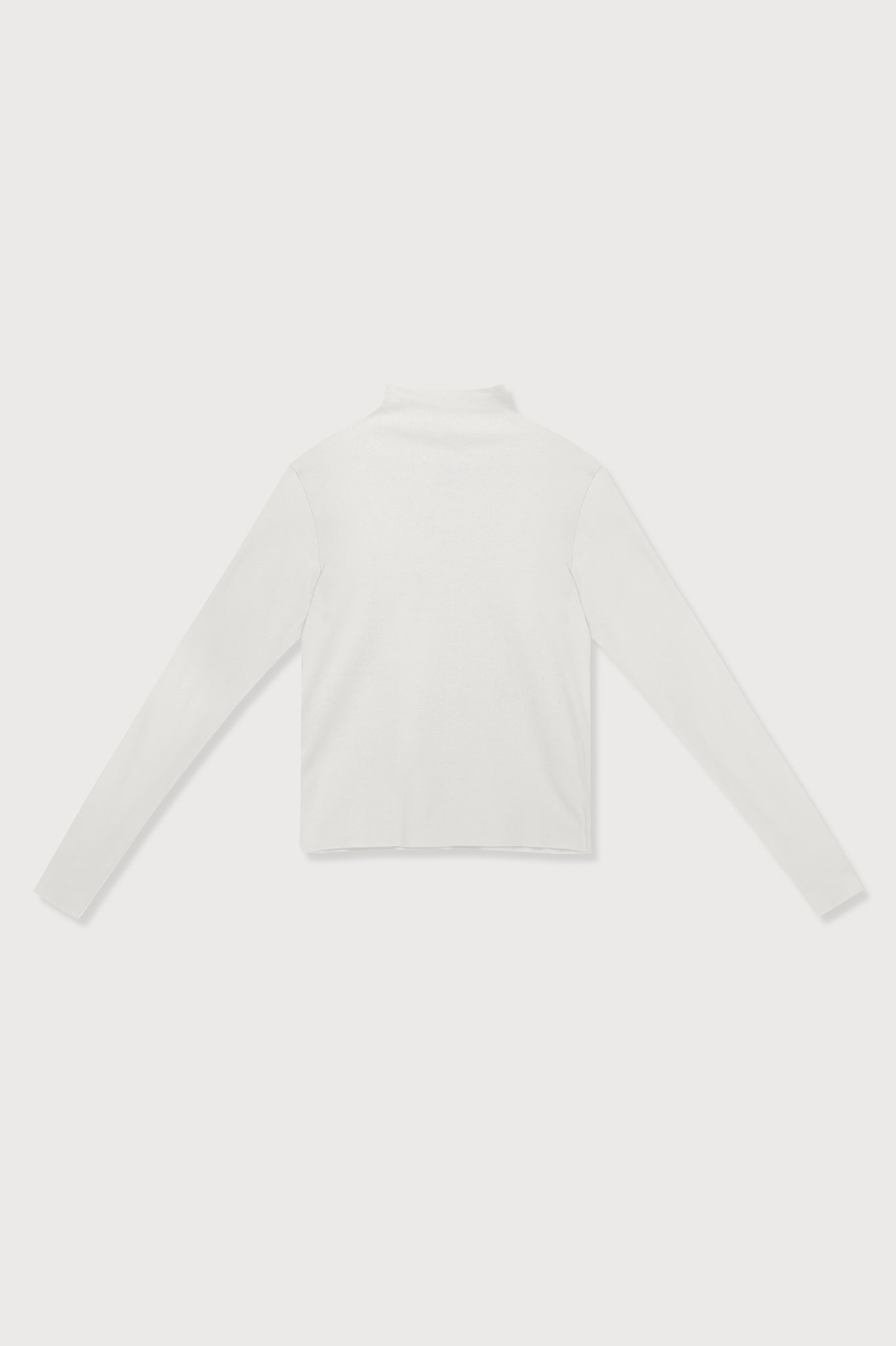 A.BCH A.14 Bone Long Sleeve Skivvy in Organic Cotton Rib