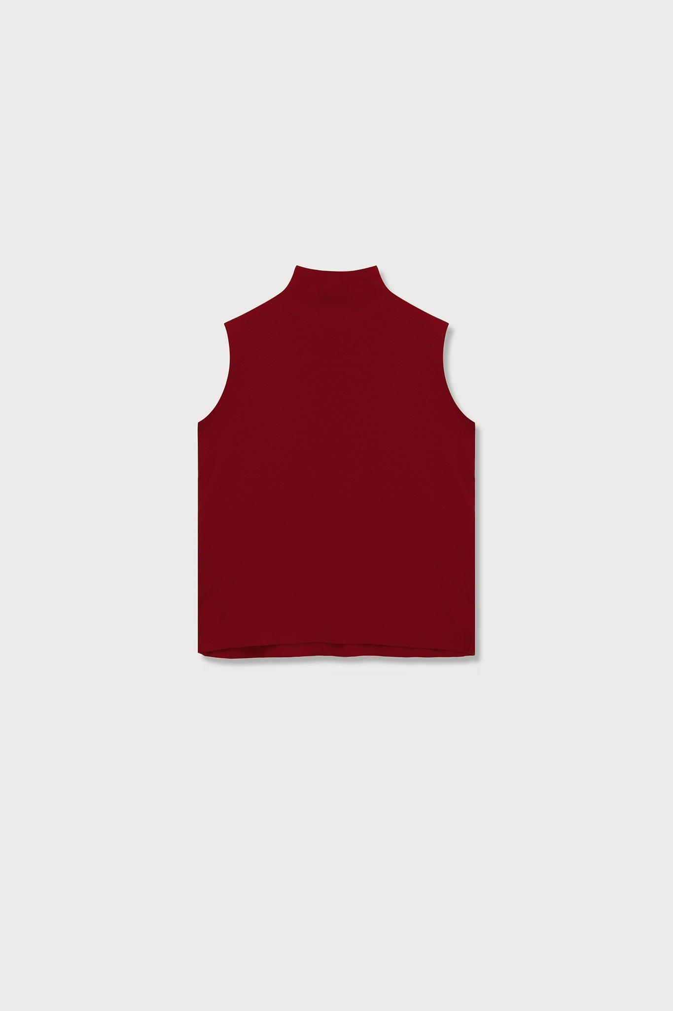 A.BCH A.14 Garnet Sleeveless Skivvy in Organic Cotton Rib