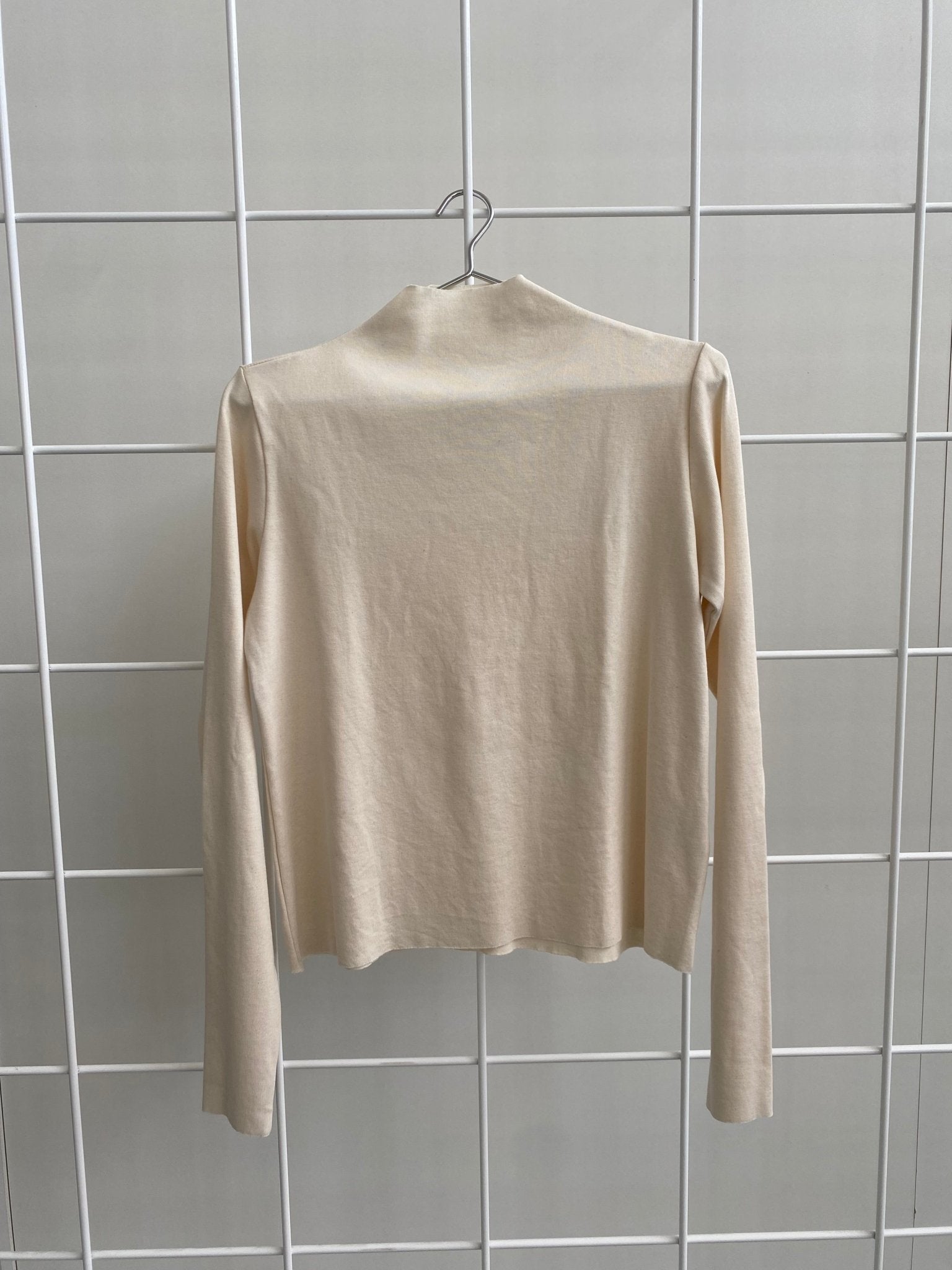 A.BCH A.14 Undyed Long Sleeve Skivvy in Organic Cotton Rib