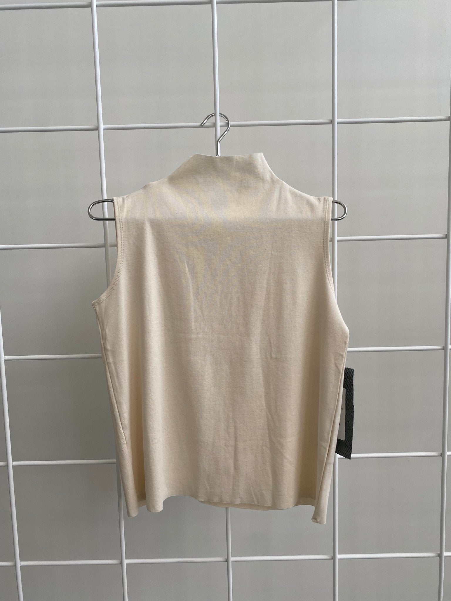 A.BCH A.14 Undyed Sleeveless Skivvy in Organic Cotton Rib