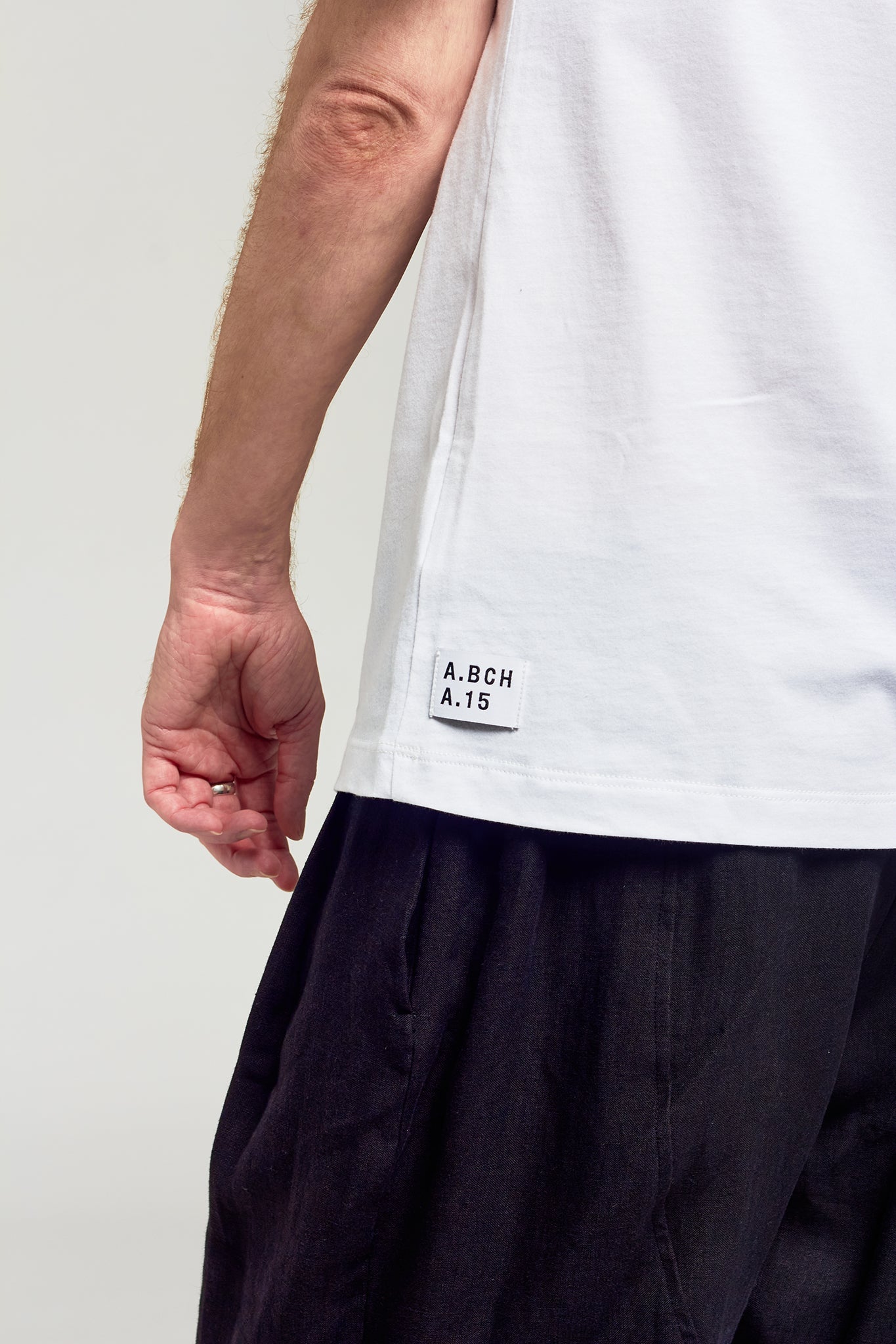 A.BCH A.15 White Classic T-shirt in Organic Cotton
