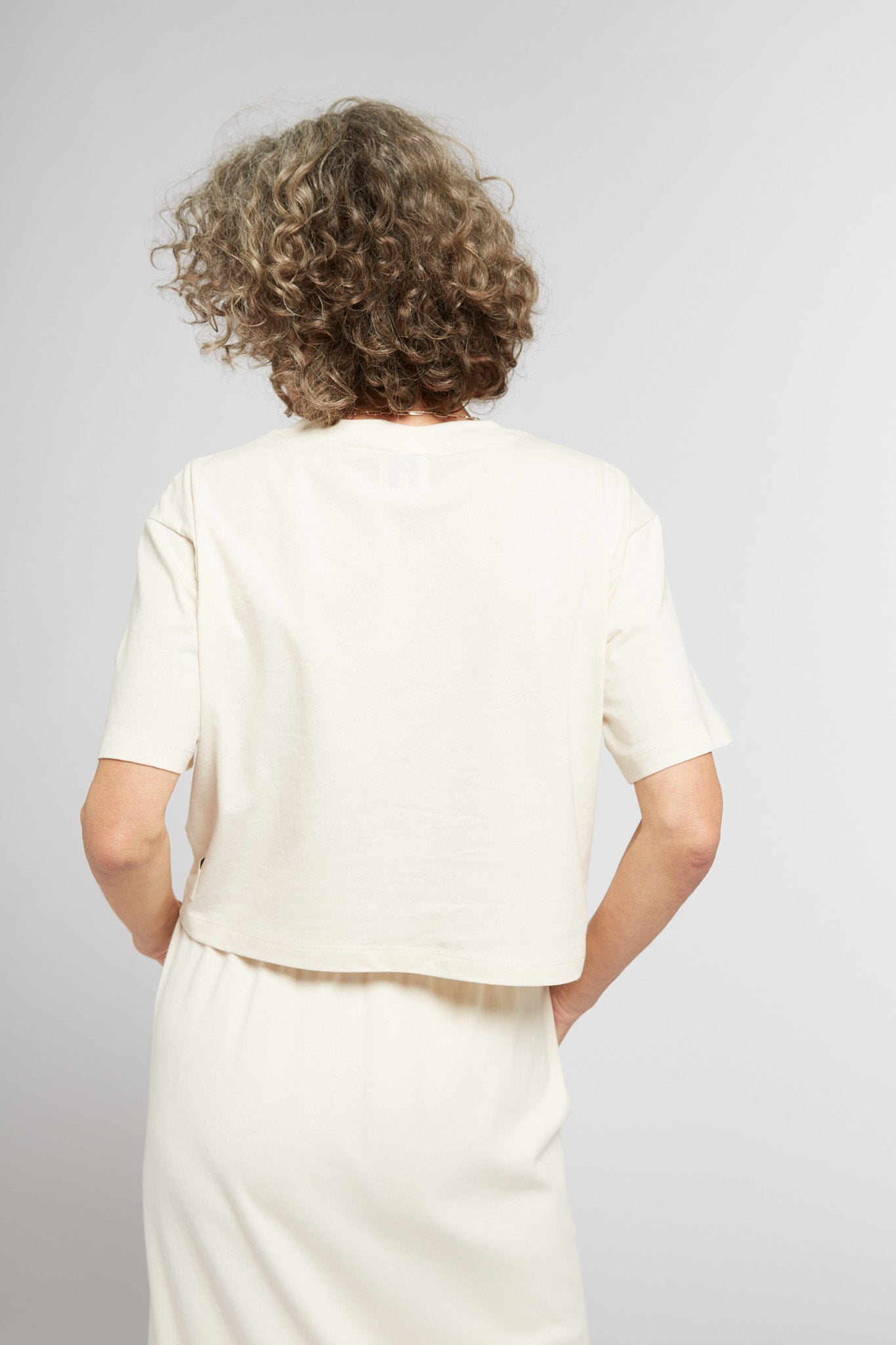 A.BCH A.15 Undyed Crop T-Shirt in Organic Cotton