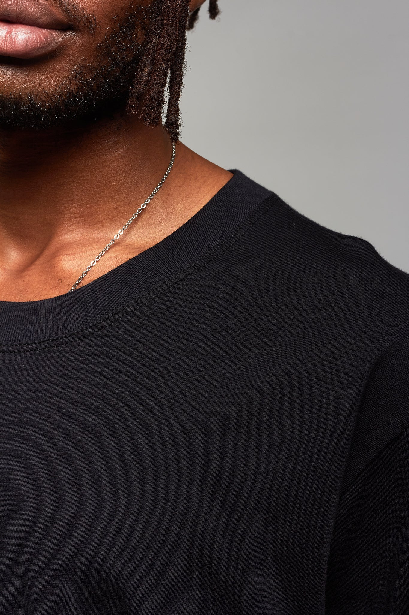 A.BCH A.15 Black Long Line Tshirt in Organic Cotton
