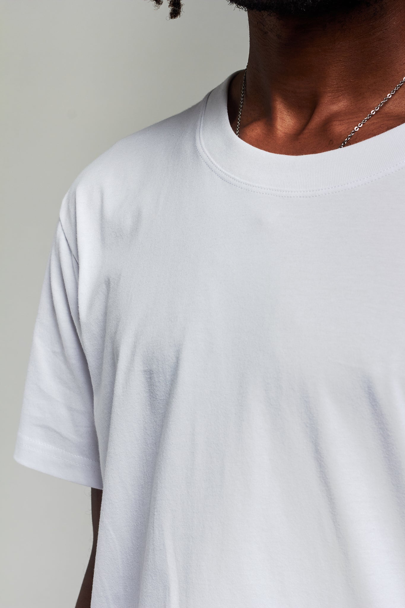 A.BCH A.15 White Long Line Tshirt in Organic Cotton