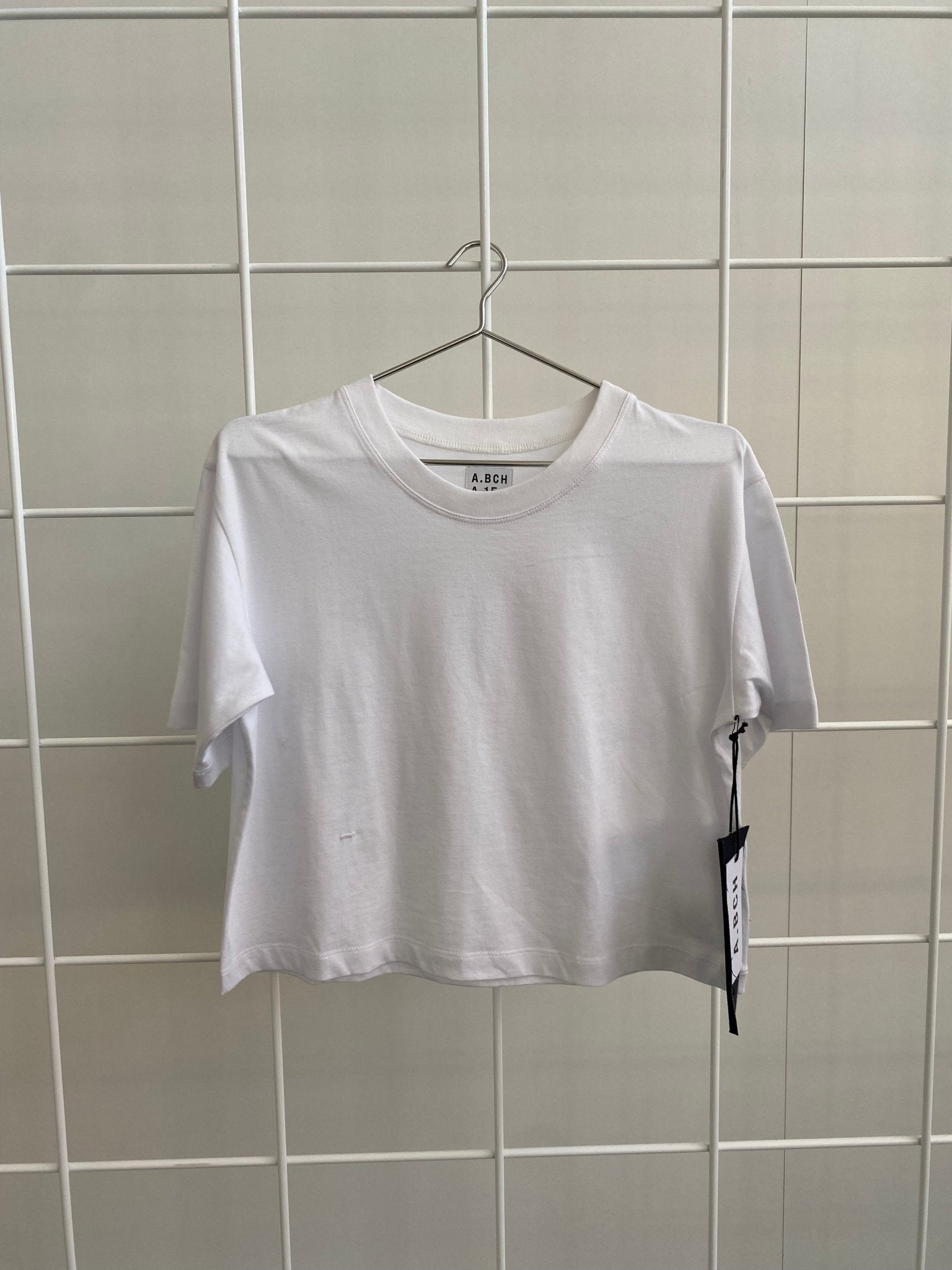 A.15 White Crop Tshirt in Organic Cotton