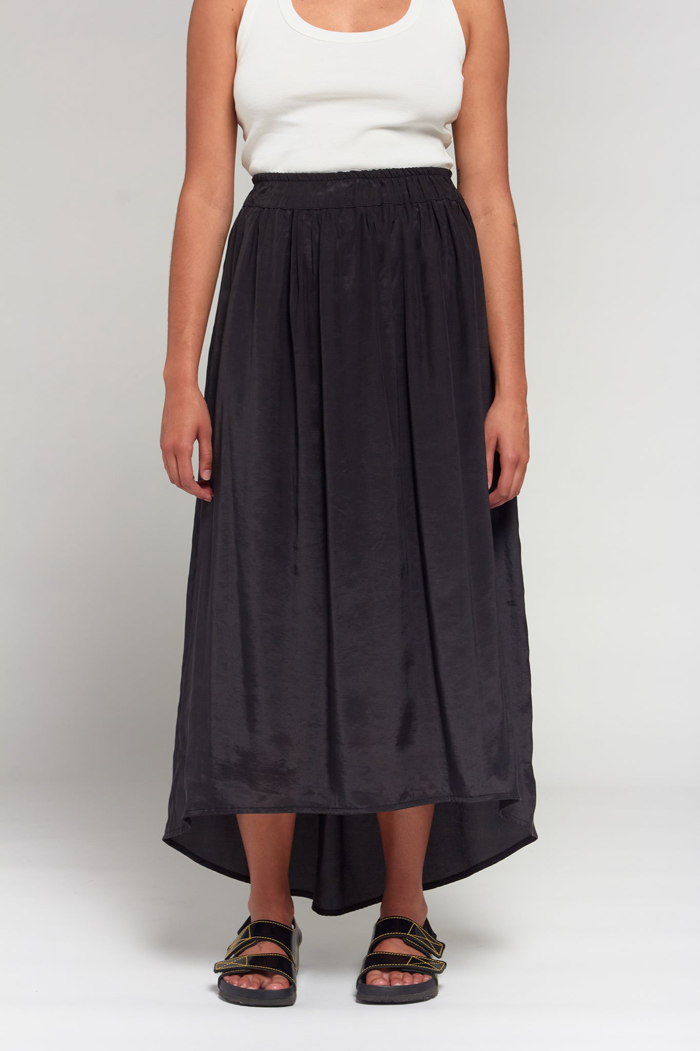 A.BCH A.22 Black Tencel Lounge Skirt