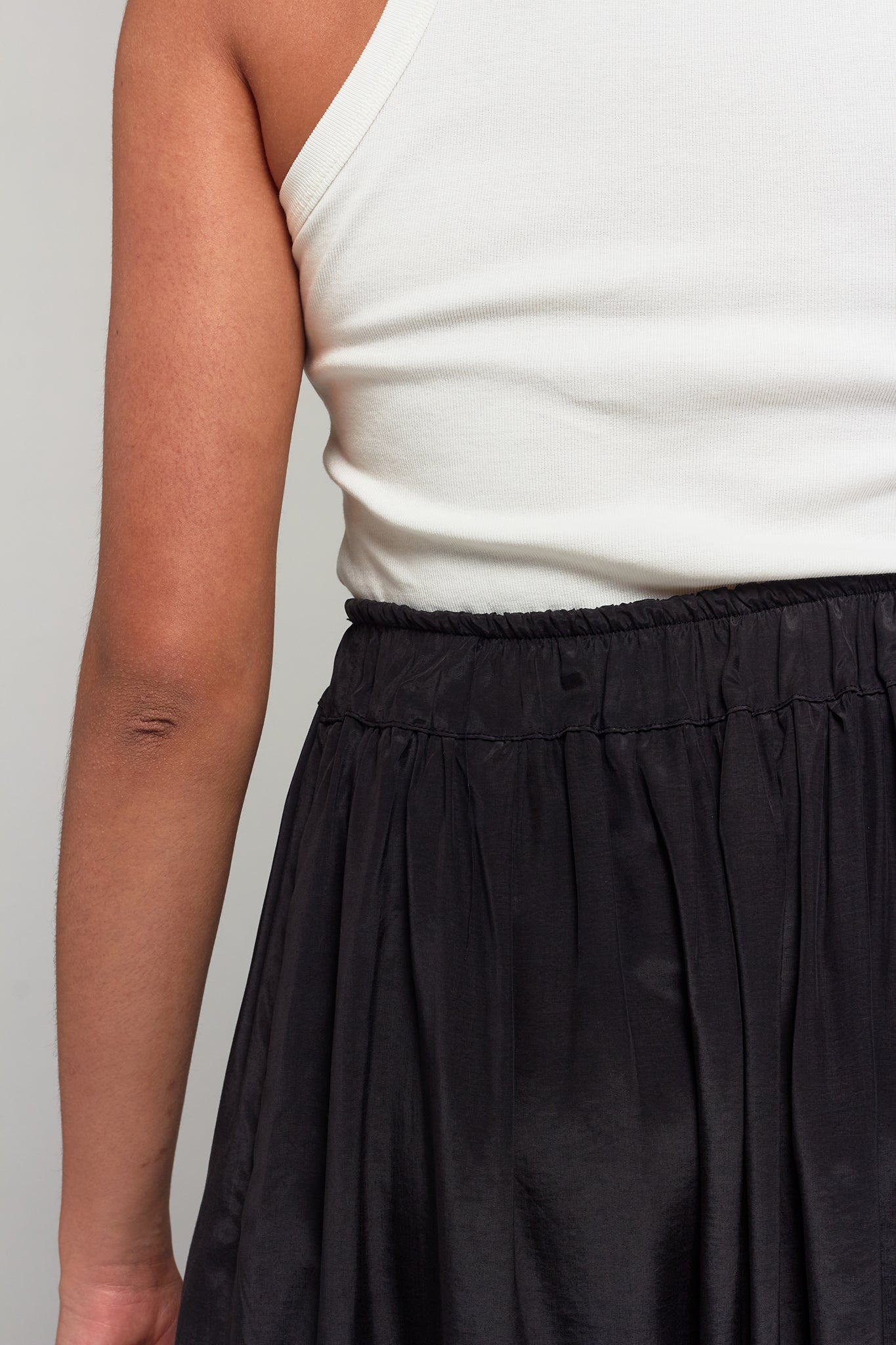 A.BCH A.22 Black Tencel Lounge Skirt