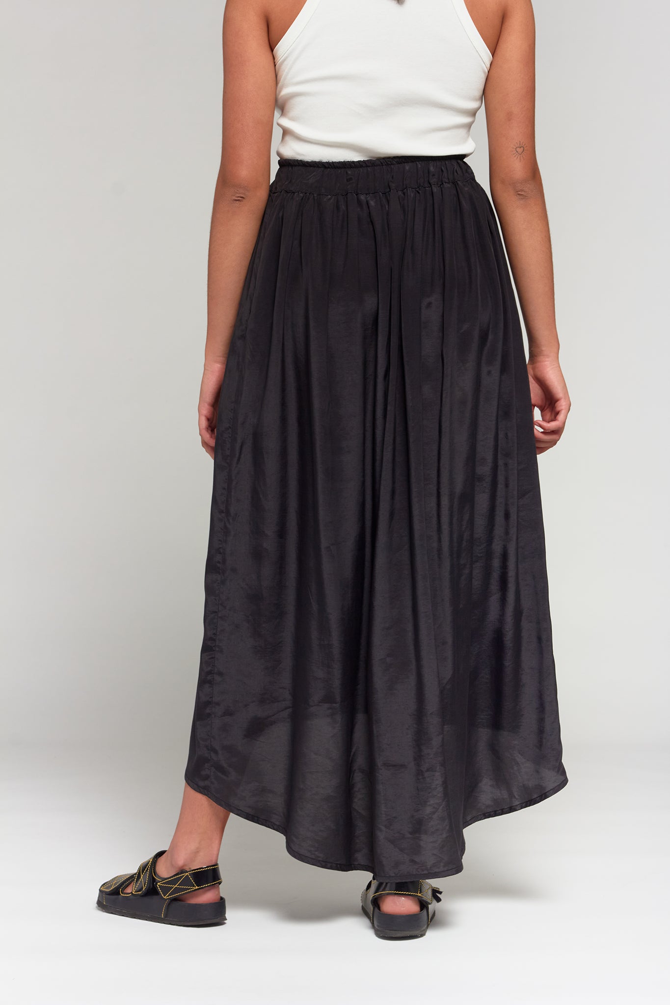 A.BCH A.22 Black Tencel Lounge Skirt