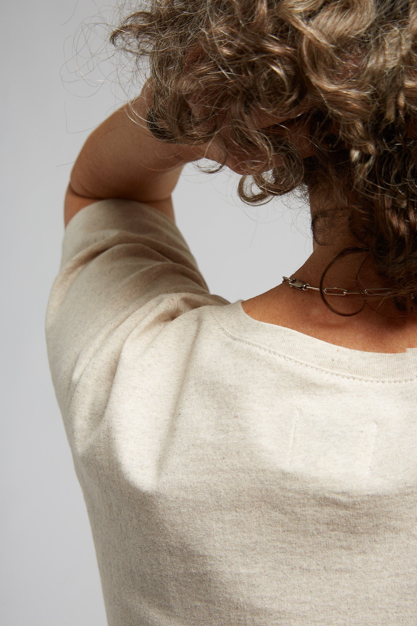 A.27 Oat Marle Tailored T-Shirt in Recycled + Organic Cotton