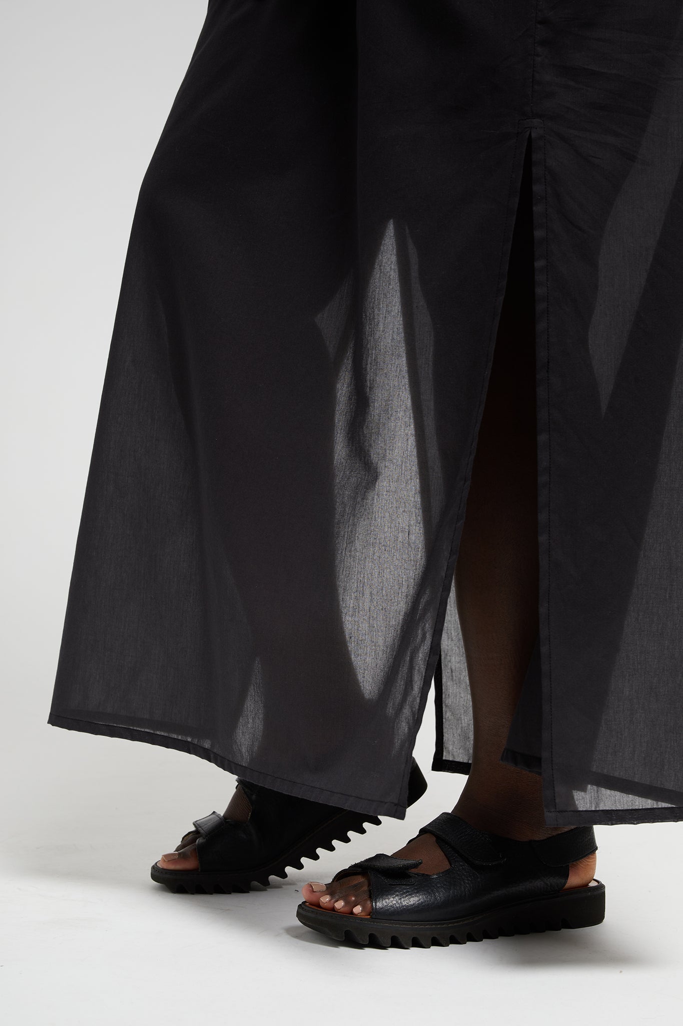 A.BCH A.31 Black Long Sheer Skirt Organic Cotton