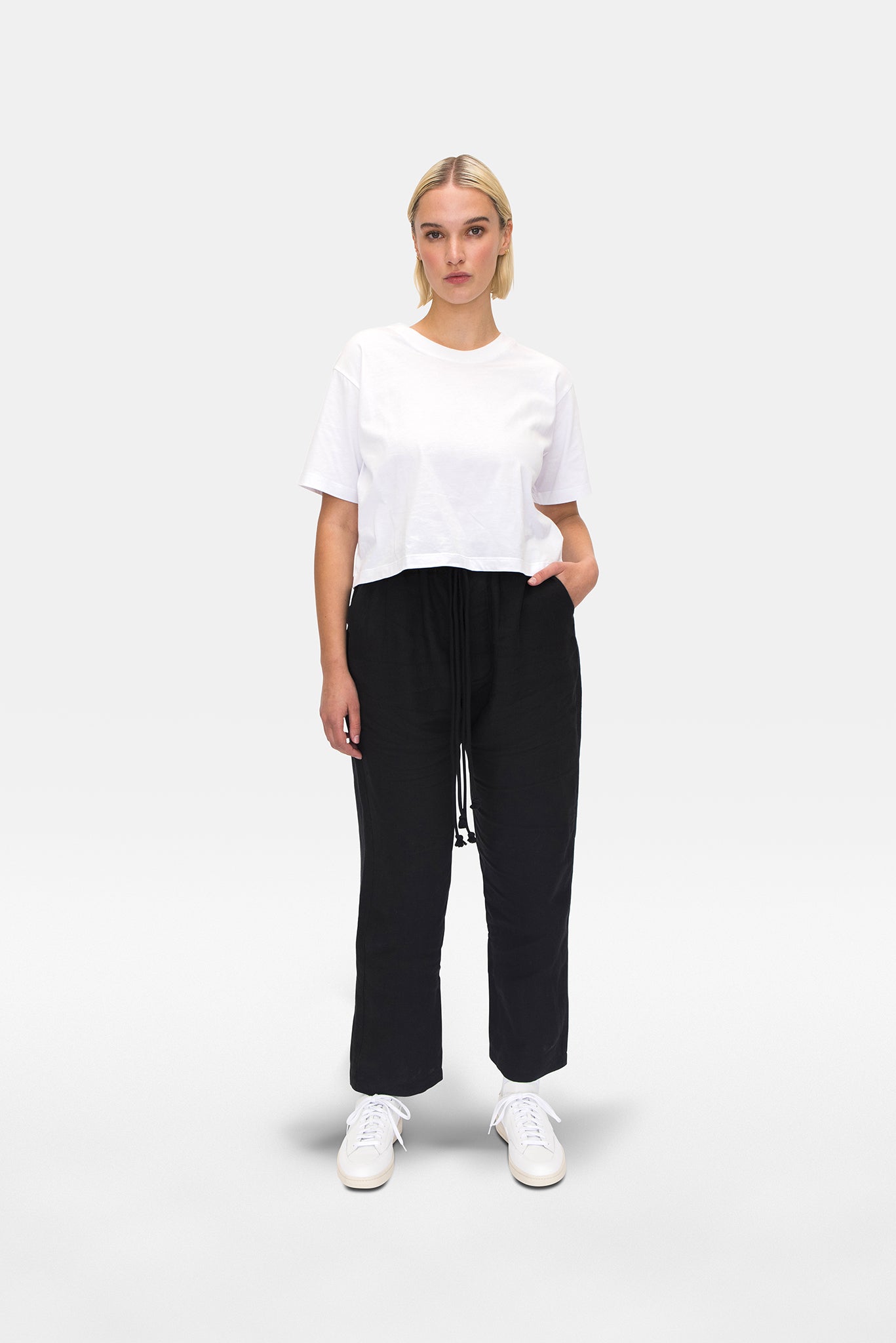 A.BCH A.32 Black Every Day Joggers in Organic Cotton Terry