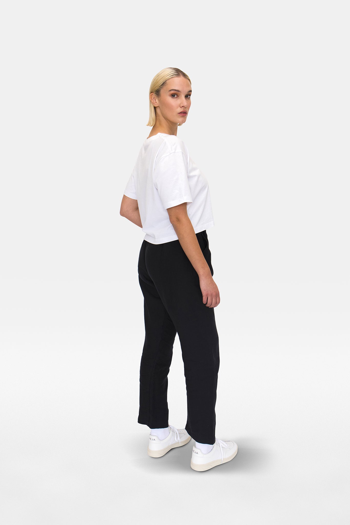A.BCH A.32 Black Every Day Joggers in Organic Cotton Terry