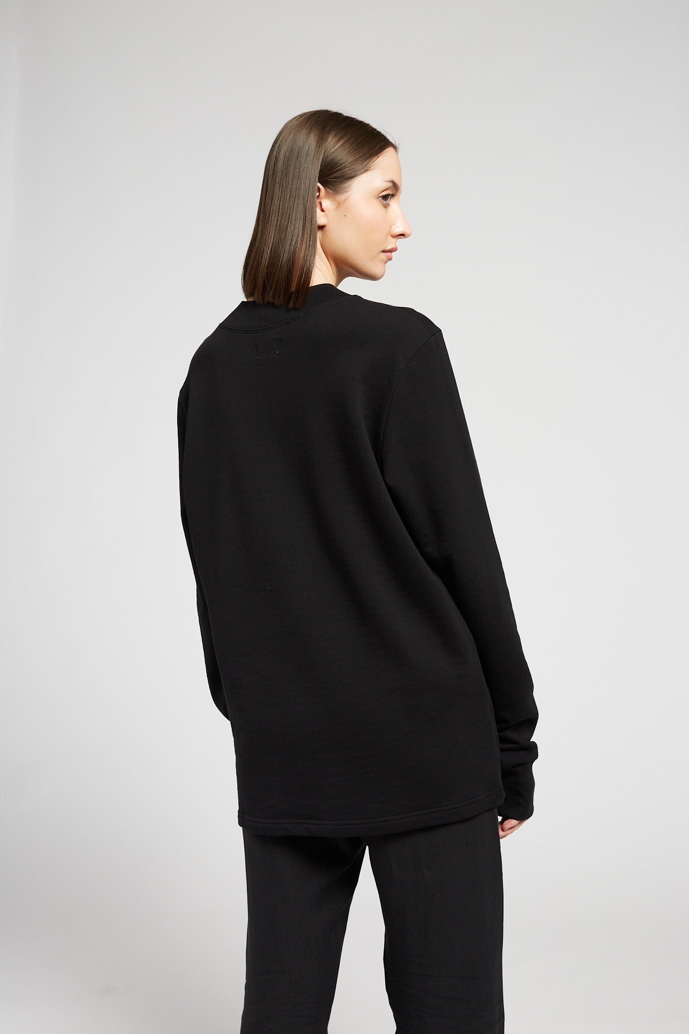A.BCH A.33 Black Sweater in Organic Cotton
