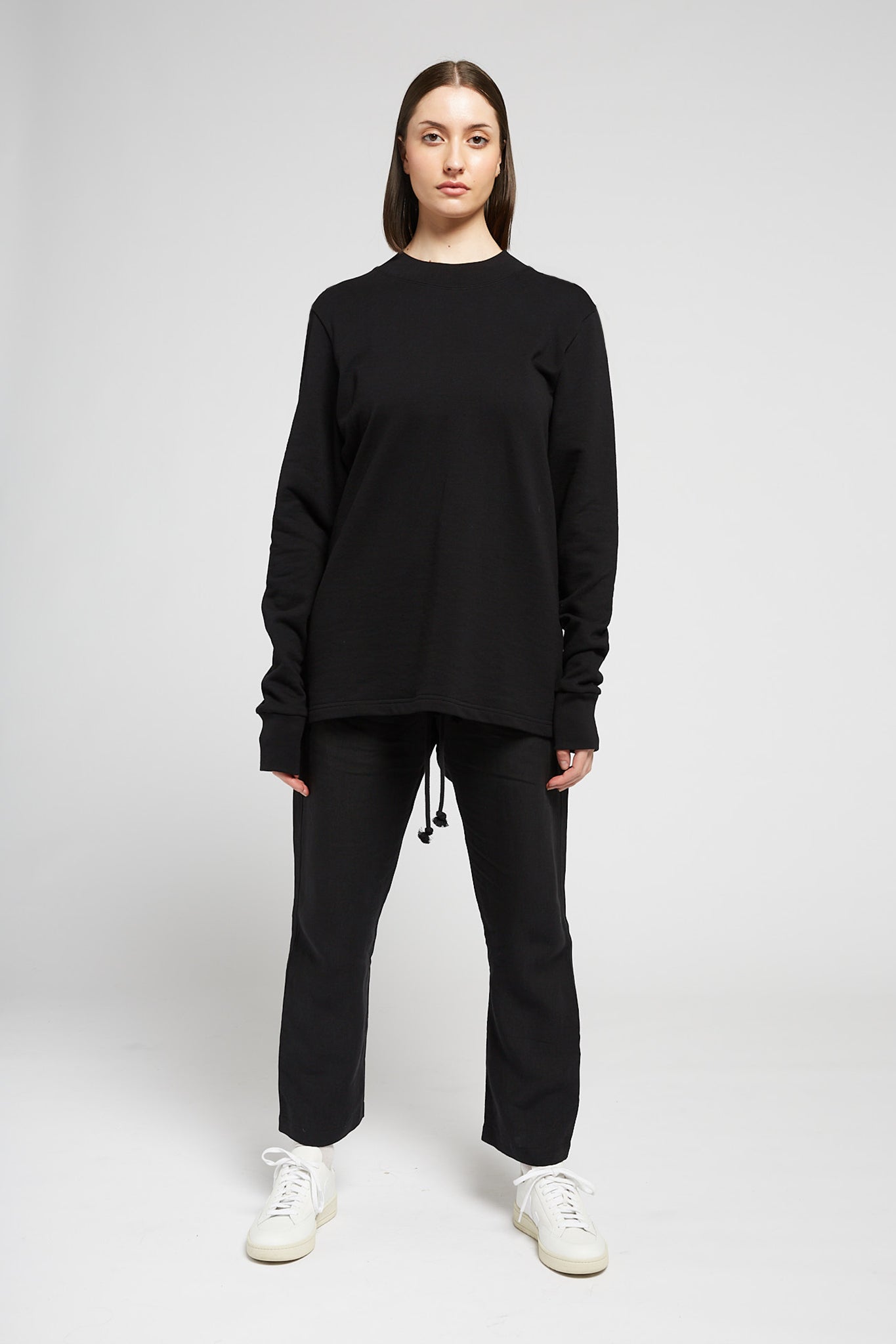 A.BCH A.33 Black Sweater in Organic Cotton