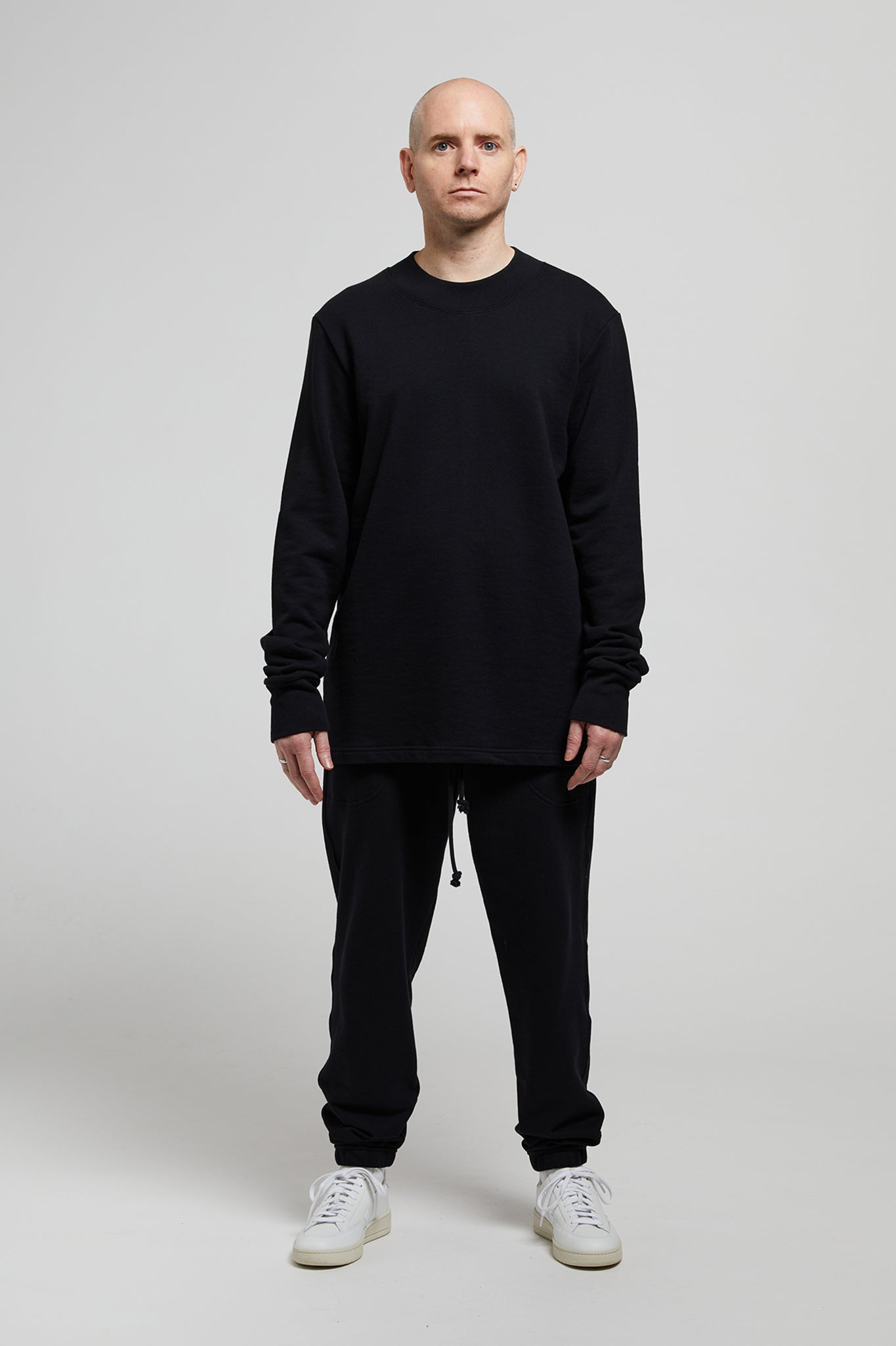 A.BCH A.33 Black Sweater in Organic Cotton
