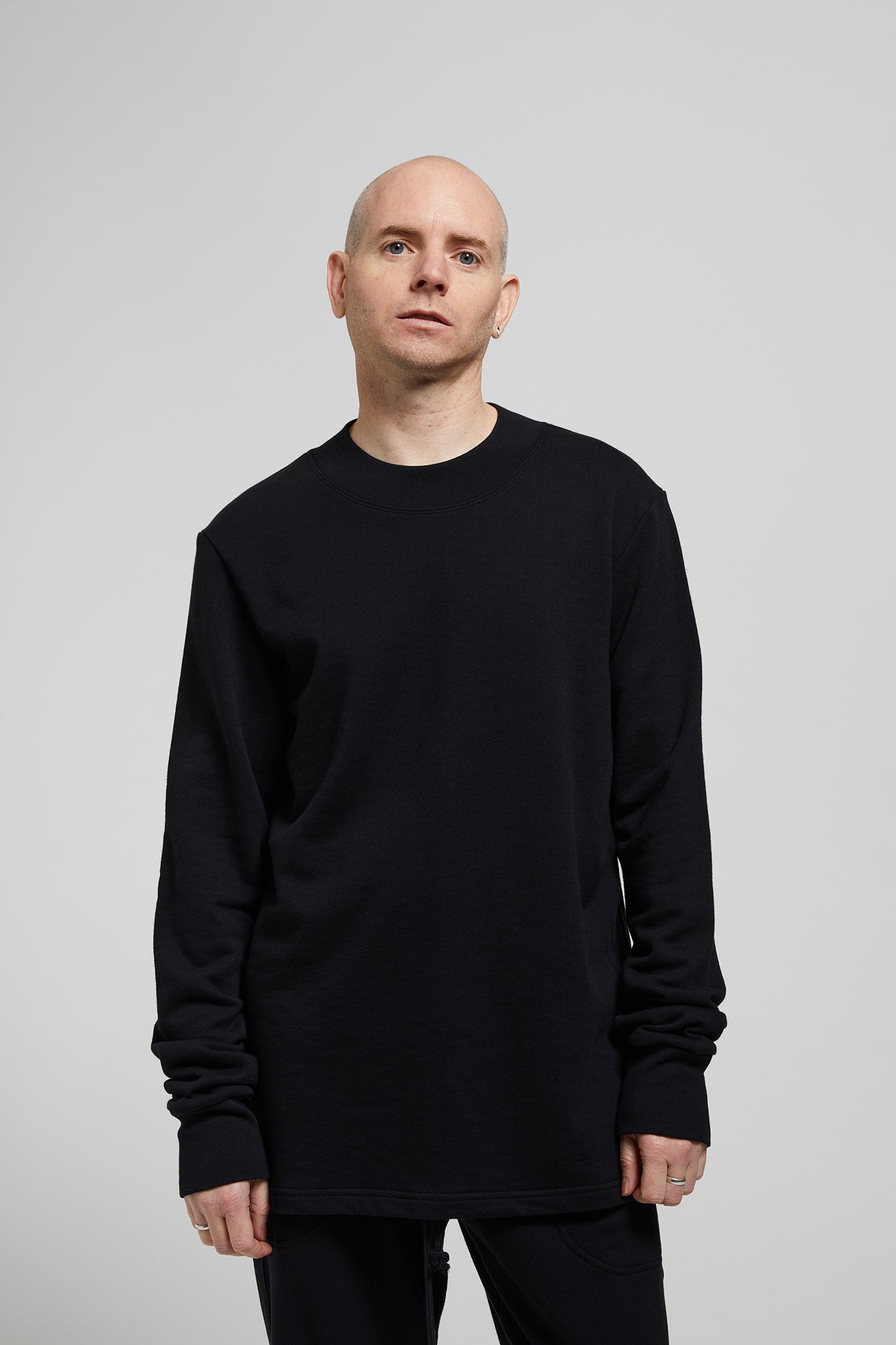 A.BCH A.33 Black Sweater in Organic Cotton