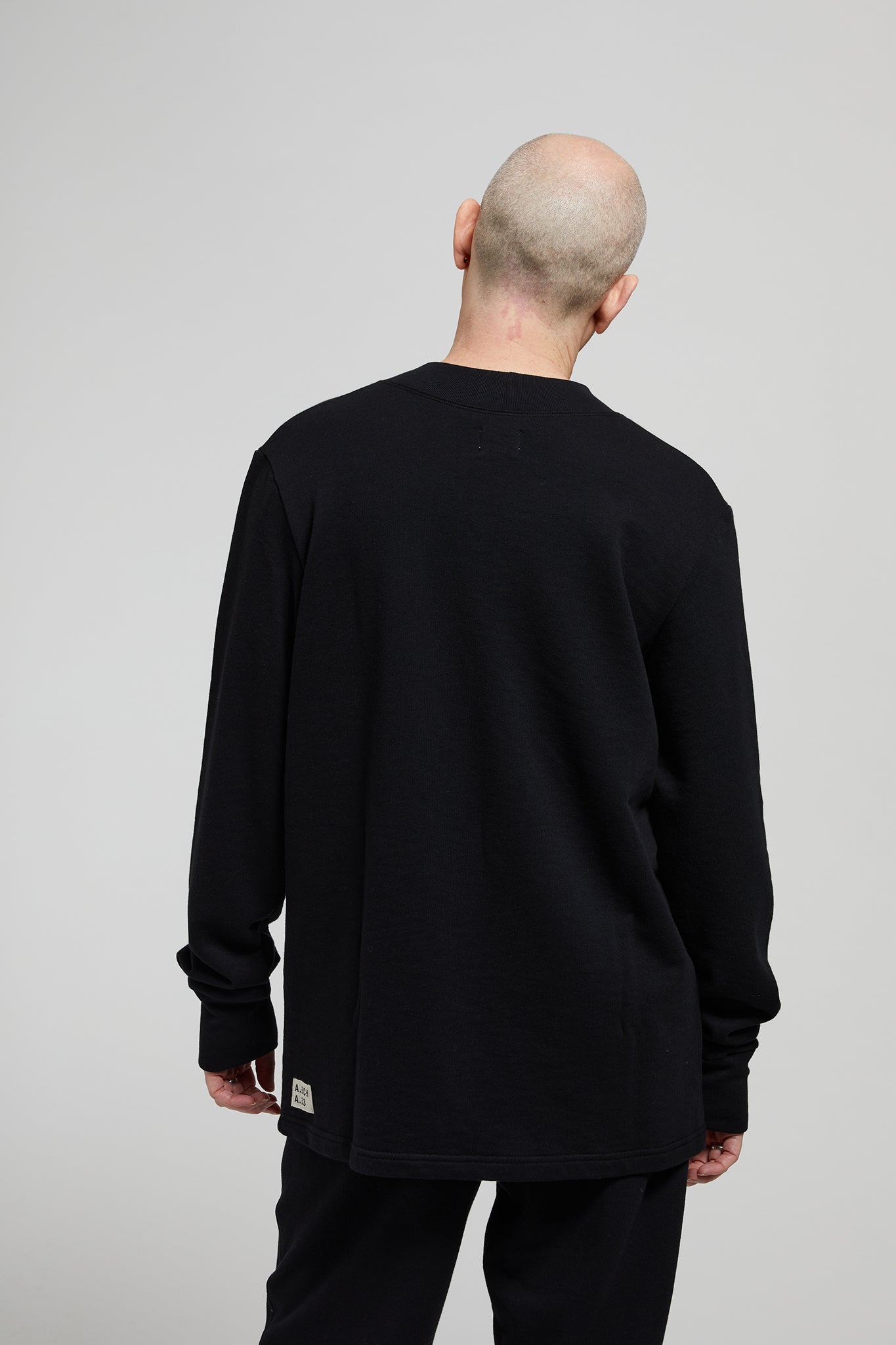 A.BCH A.33 Black Sweater in Organic Cotton
