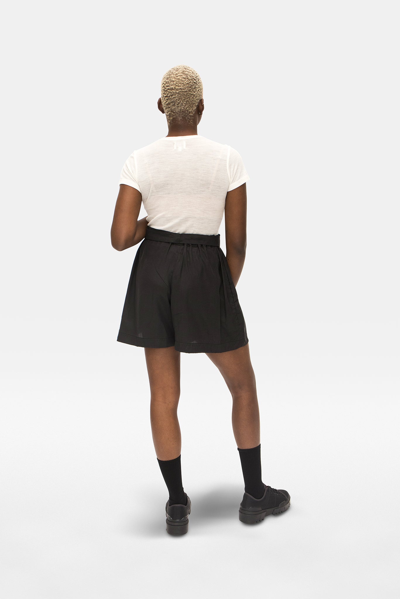 A.BCH A.34 Ivory Short Sleeve Thermal T-Shirt in Australian Merino
