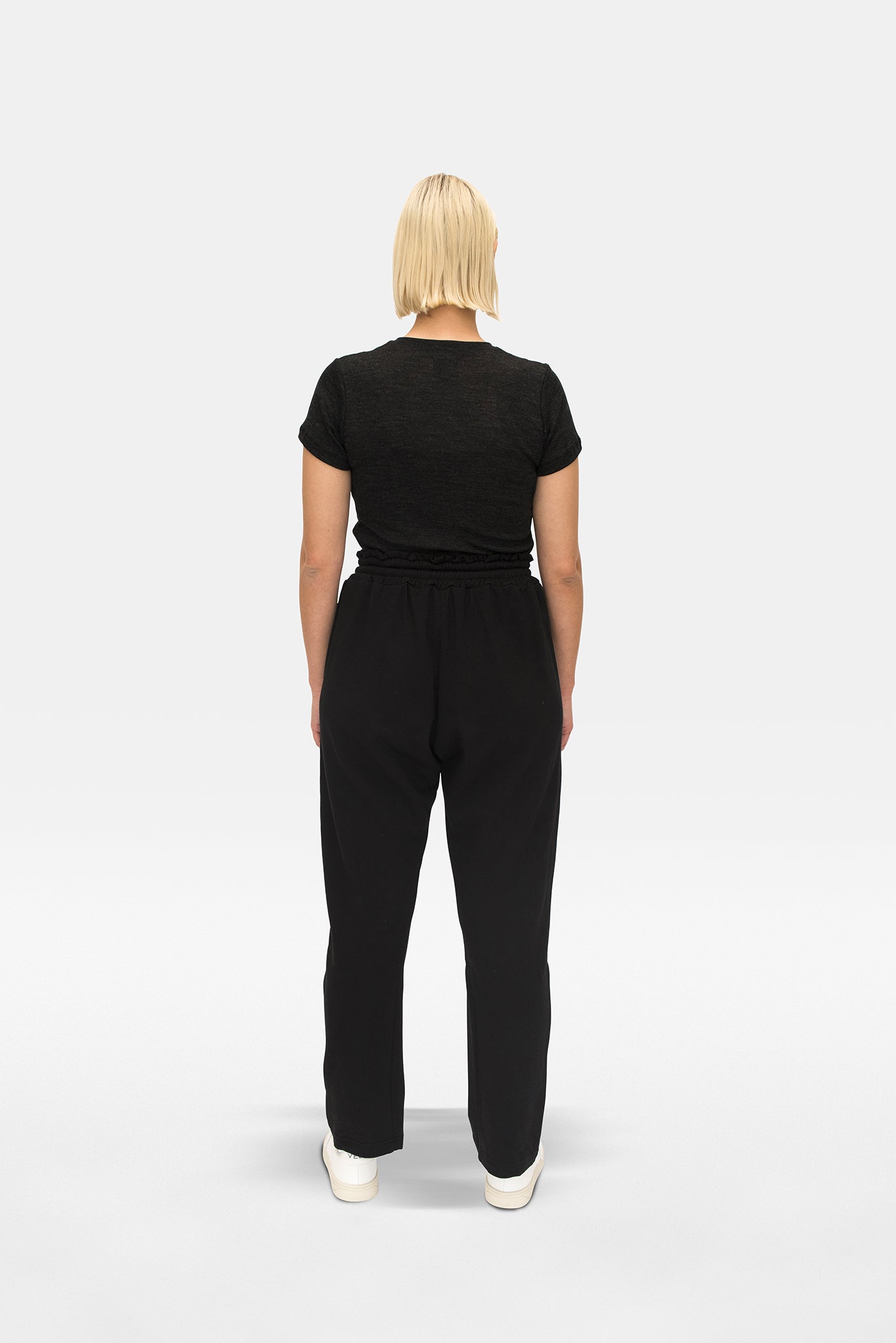 A.BCH A.34 Charcoal Short Sleeve Thermal T-Shirt in Australian Merino