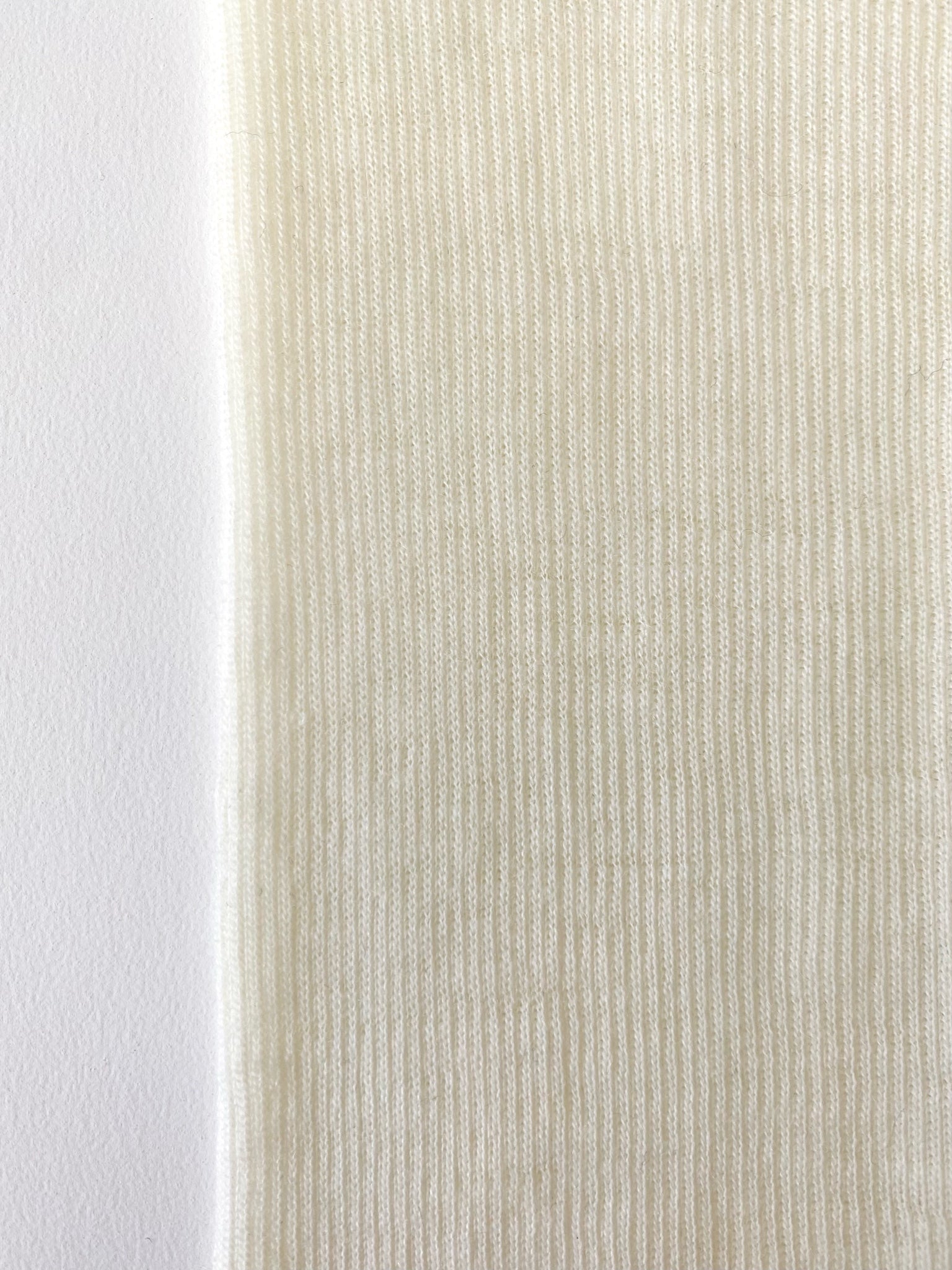 A.BCH A.34 Ivory Short Sleeve Thermal T-Shirt in Australian Merino