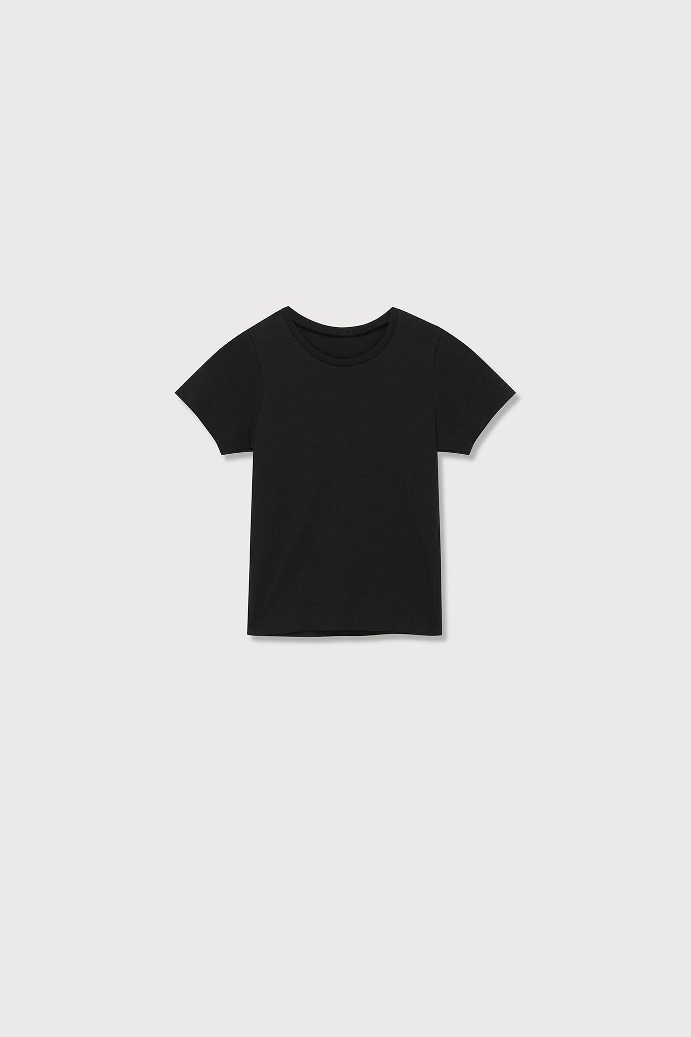 A.BCH A.35 Black Rib T-Shirt in Organic Cotton