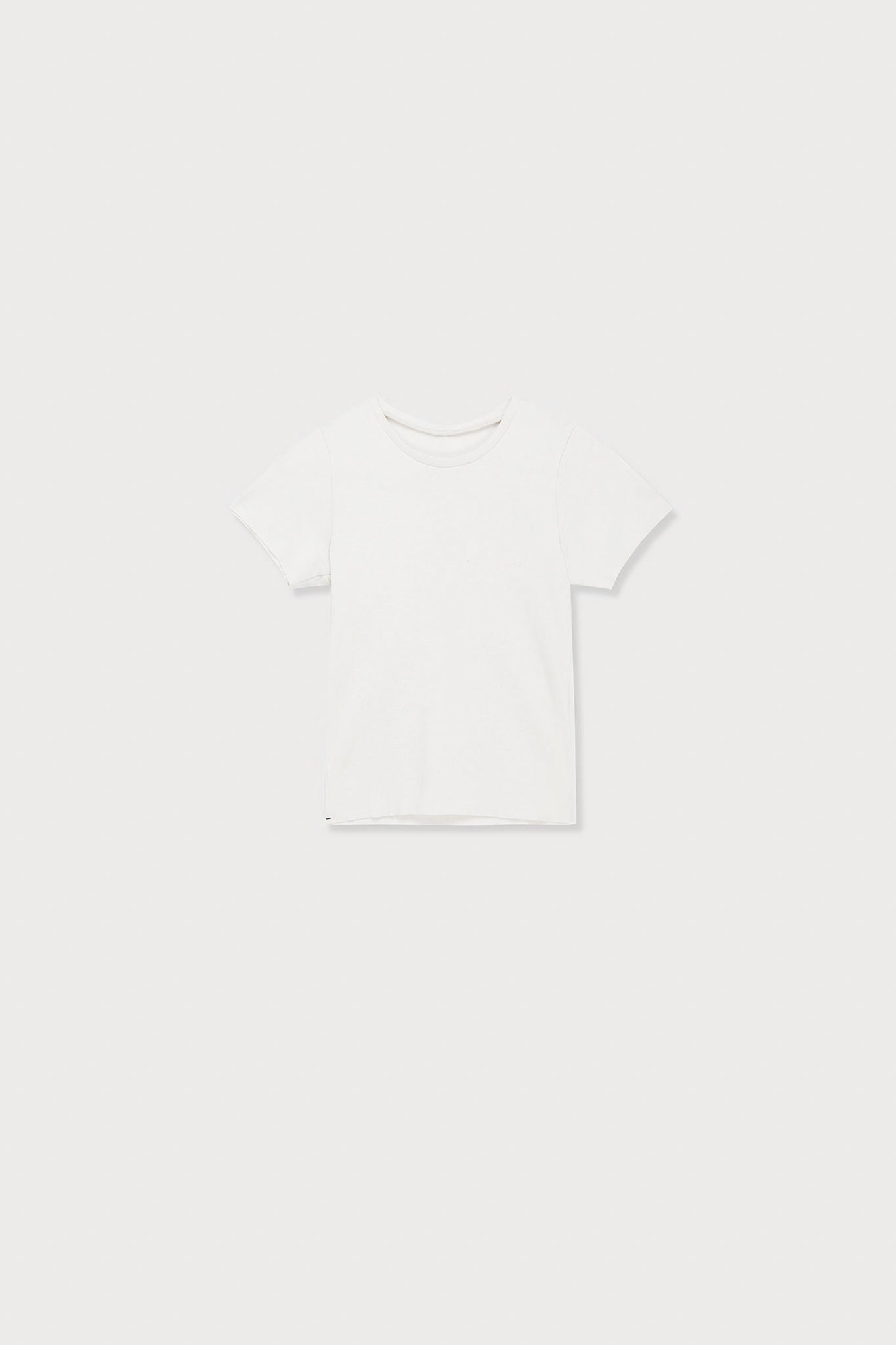 A.BCH A.35 Bone Rib T-Shirt in Organic Cotton