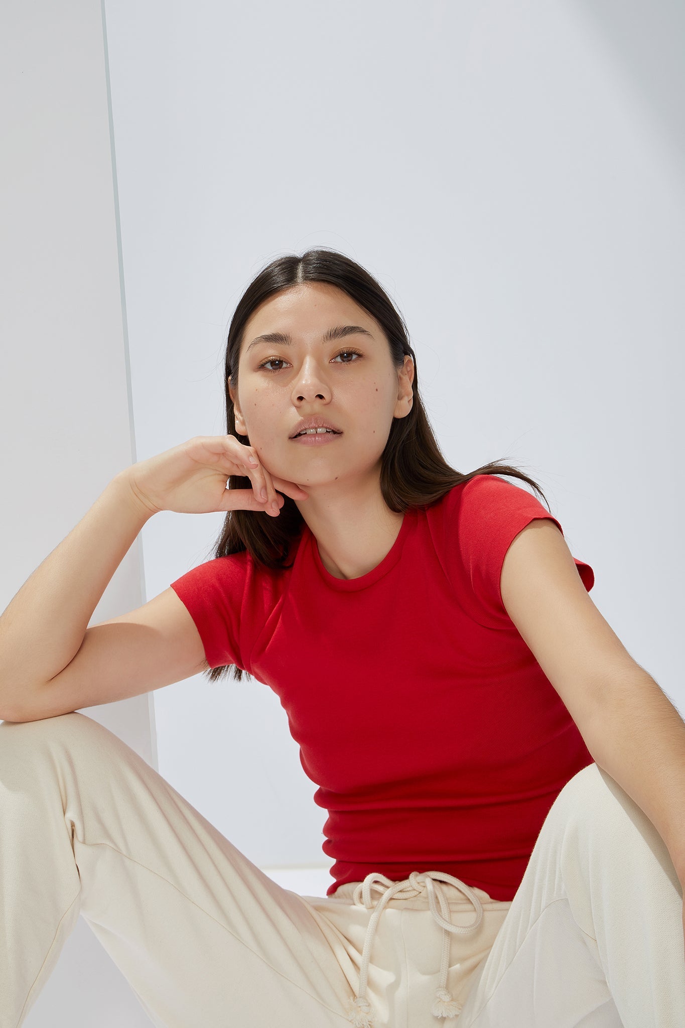 A.BCH A.35 Cherry Rib T-Shirt in Organic Cotton