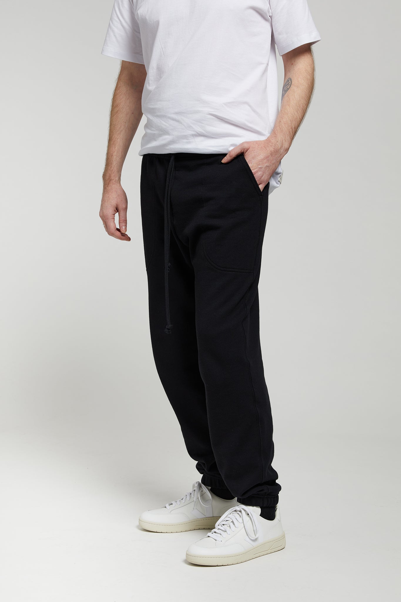A.BCH A.37 Black Trackpants in Organic Cotton