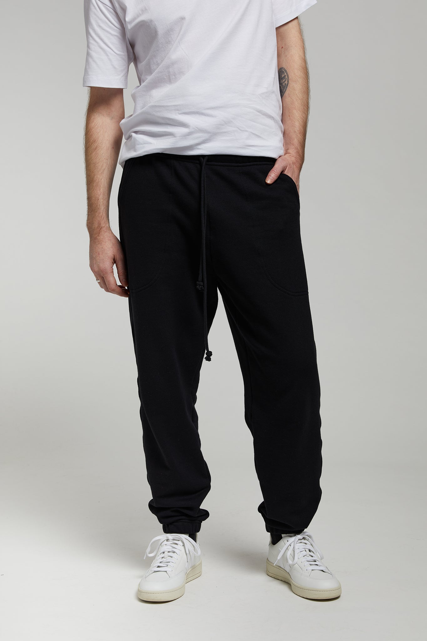 A.BCH A.37 Black Trackpants in Organic Cotton