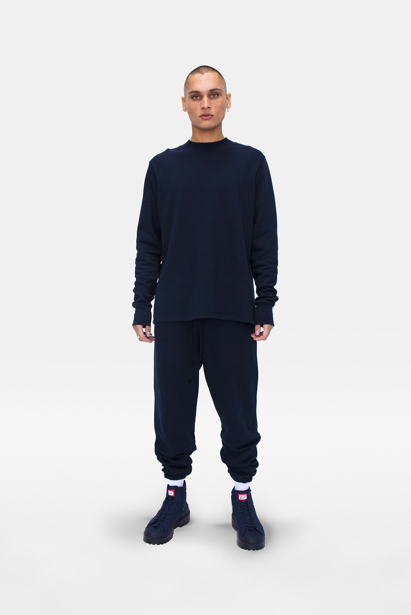A.BCH A.37 Navy Fleecy Trackpants in Organic Cotton