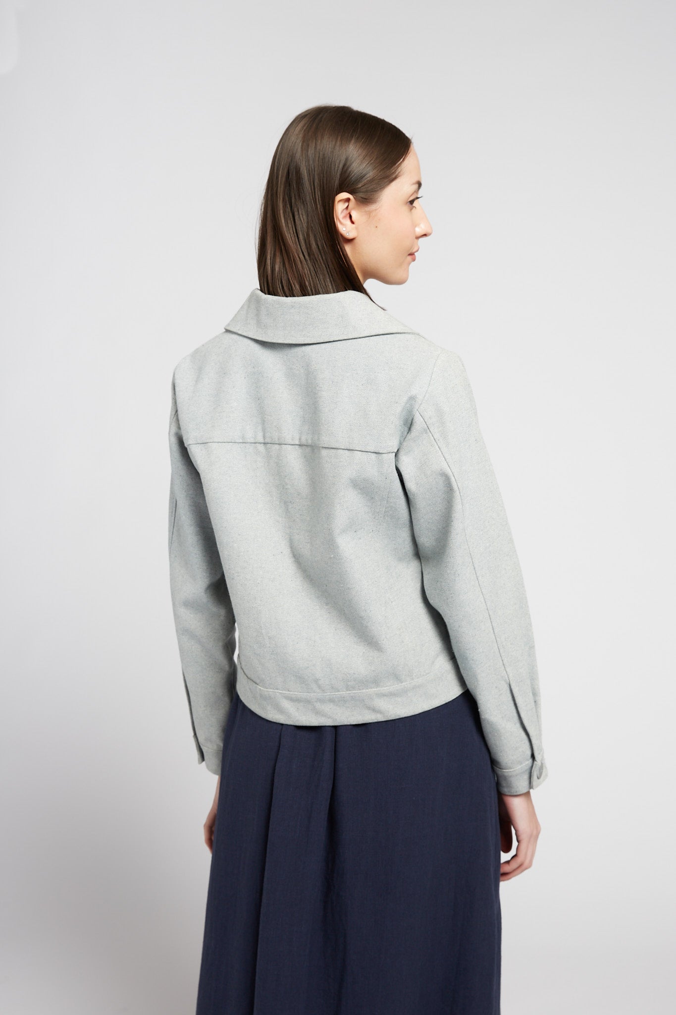 A.BCH A.38 Light Indigo Denim Jacket in Recycled Cotton