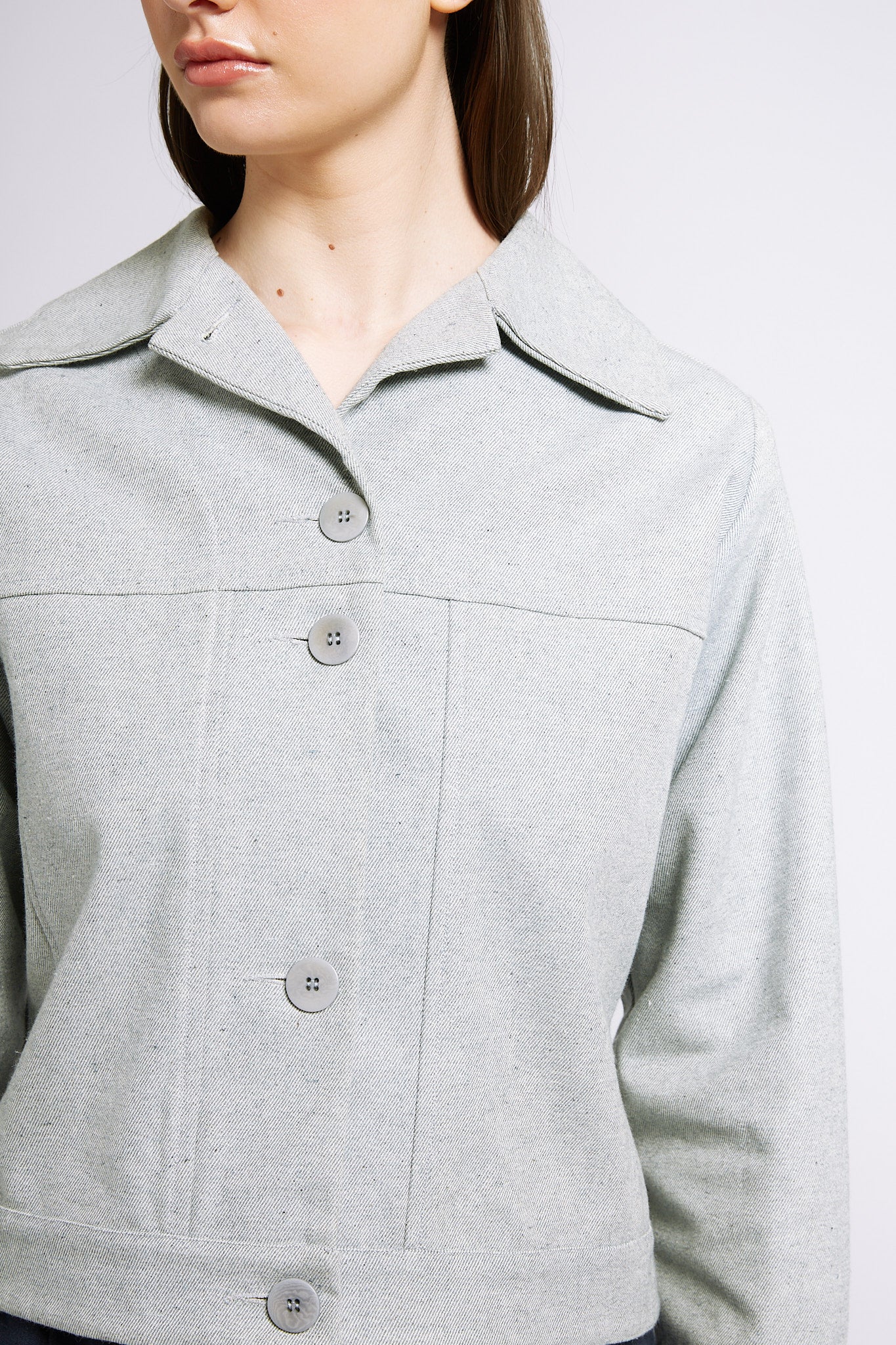 A.BCH A.38 Light Indigo Denim Jacket in Recycled Cotton