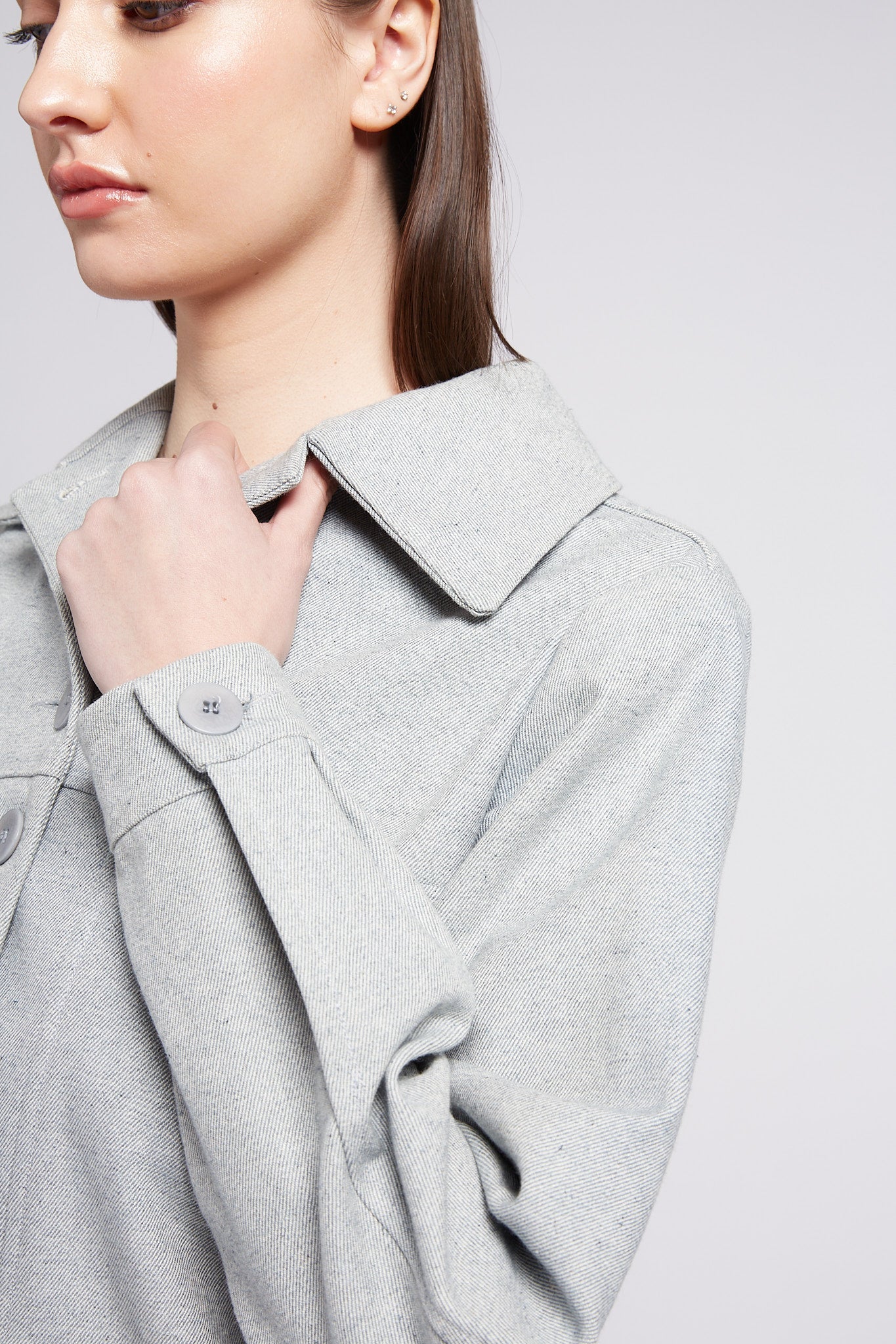 A.BCH A.38 Light Indigo Denim Jacket in Recycled Cotton