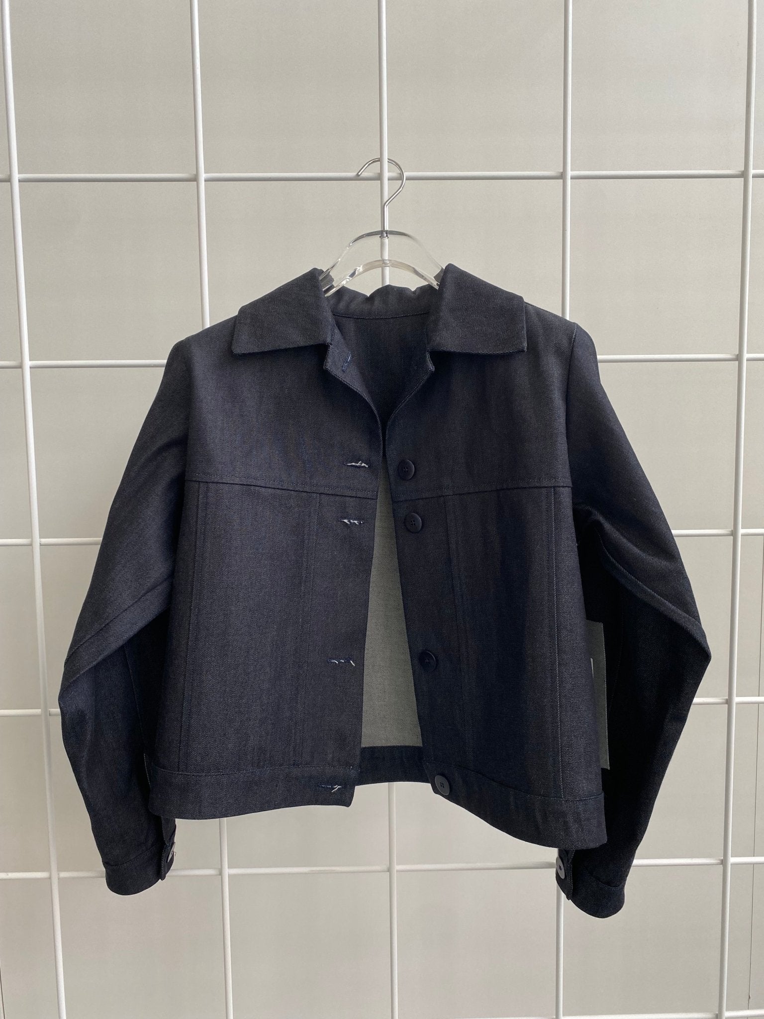 A.BCH A.38 Dark Indigo Raw Denim Jacket in Organic Cotton