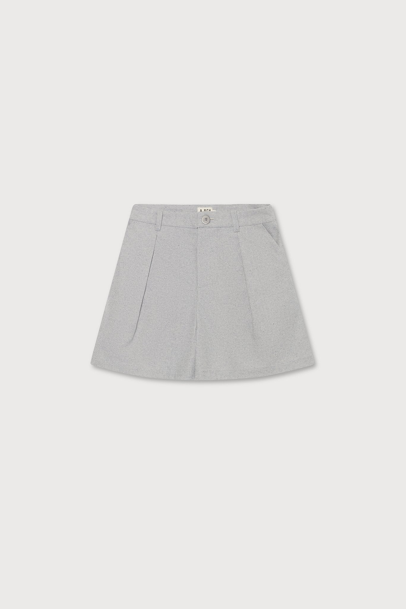 A.BCH A.39 Recycled Denim Tailored Shorts in Light Indigo