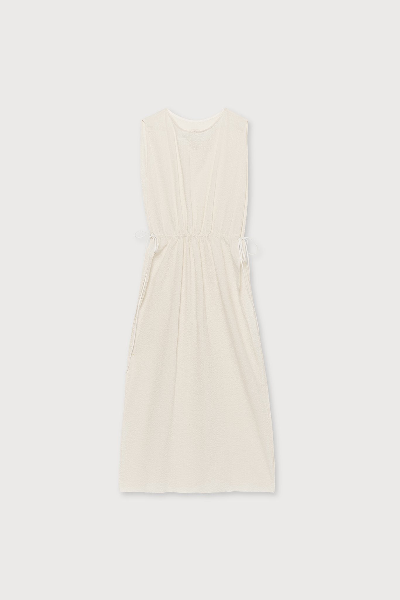 A.BCH A.42 Undyed Apron Dress in Organic Cotton Seersucker