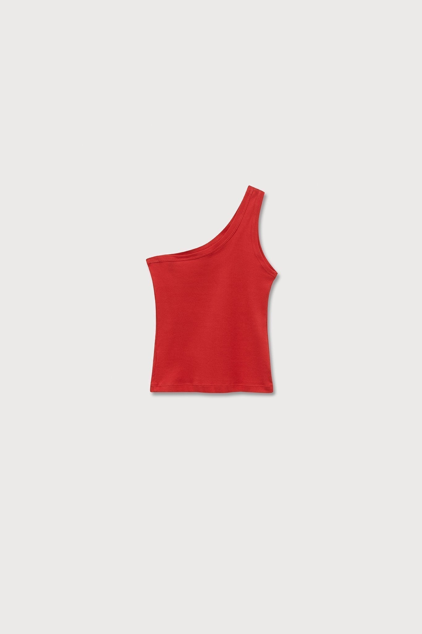 A.BCH A.44 Cherry 1 Shoulder Rib Tank in Organic Cotton