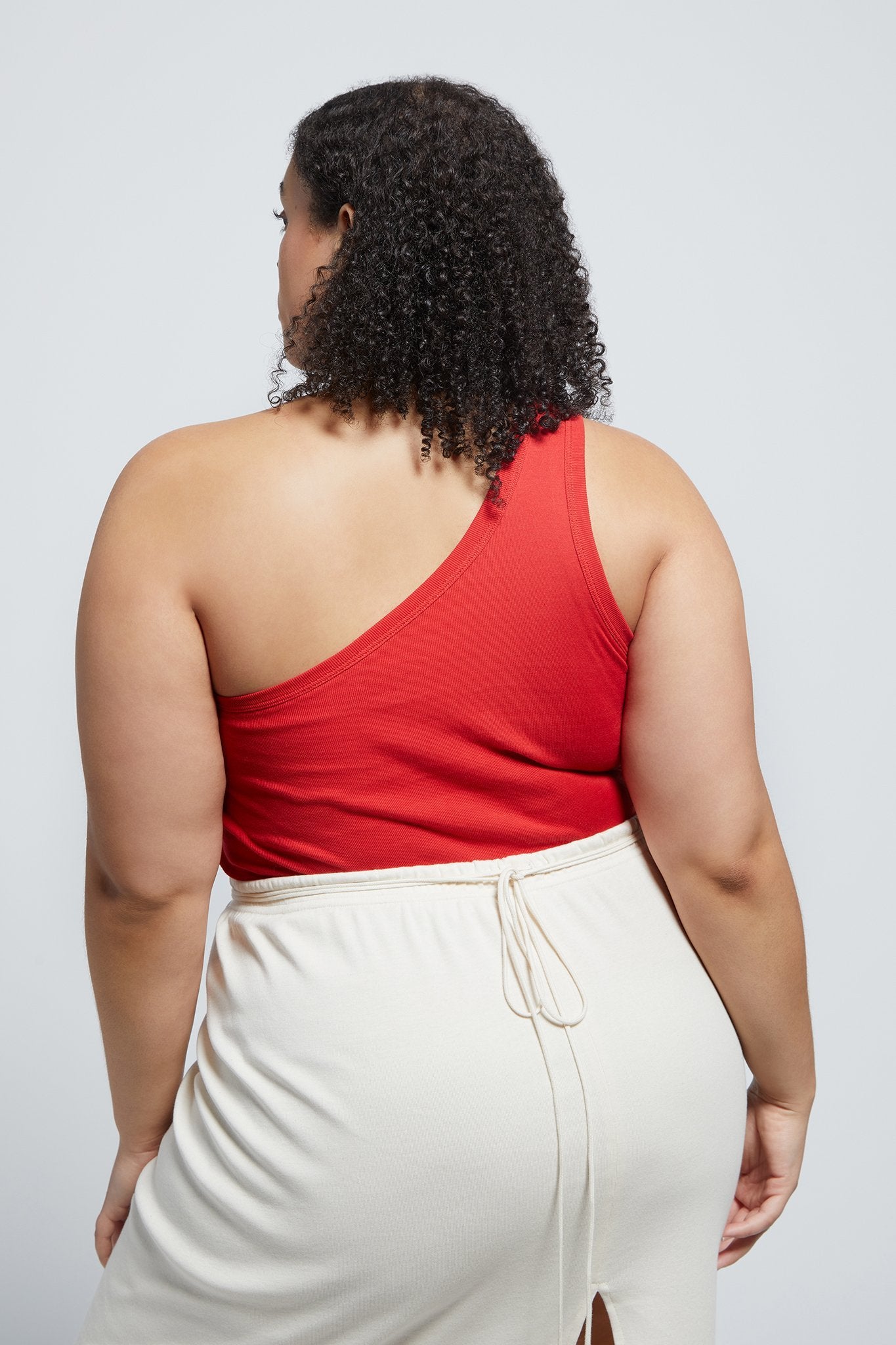 A.BCH A.44 Cherry 1 Shoulder Rib Tank in Organic Cotton