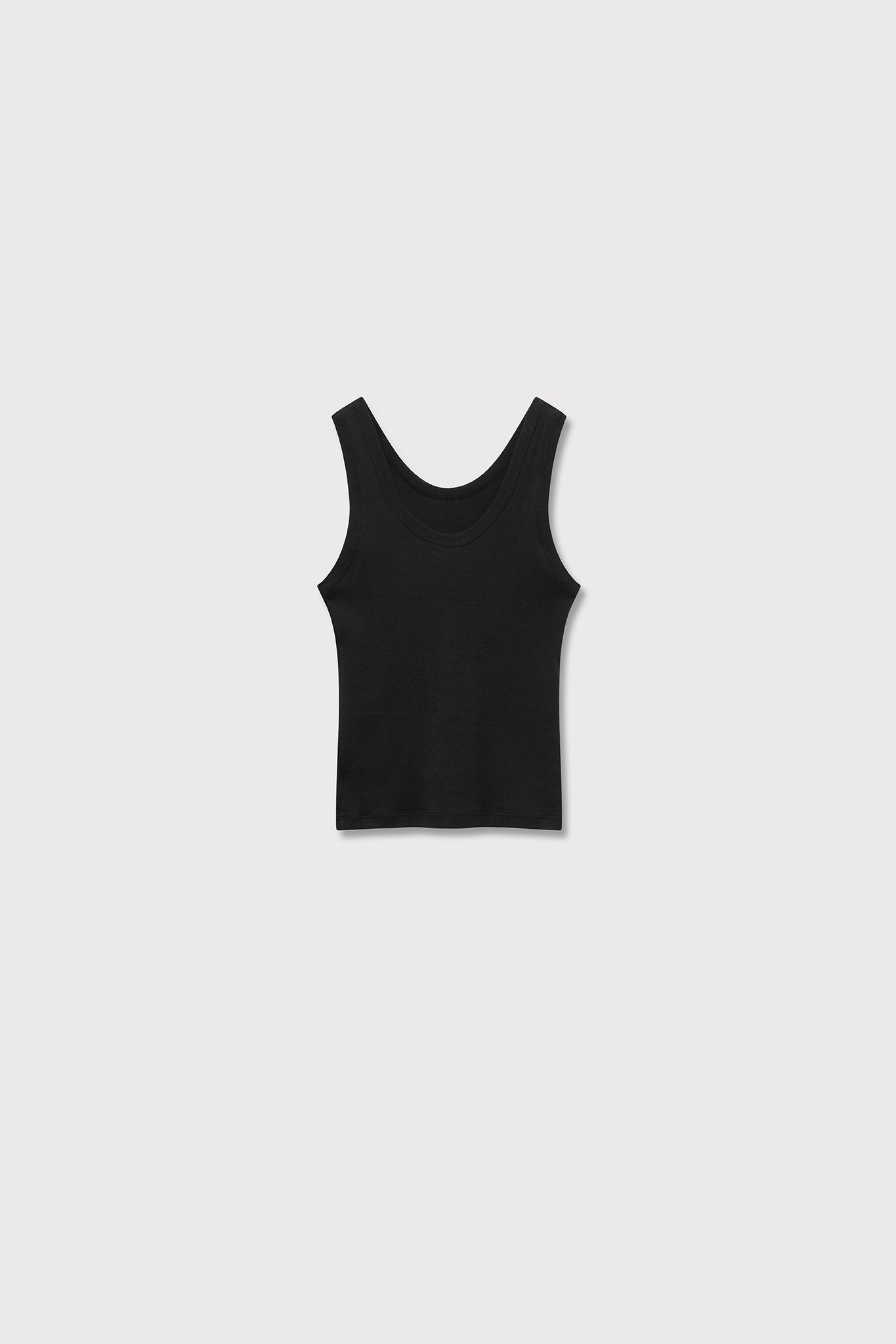 A.BCH A.44 Black Classic Tank in Organic Cotton