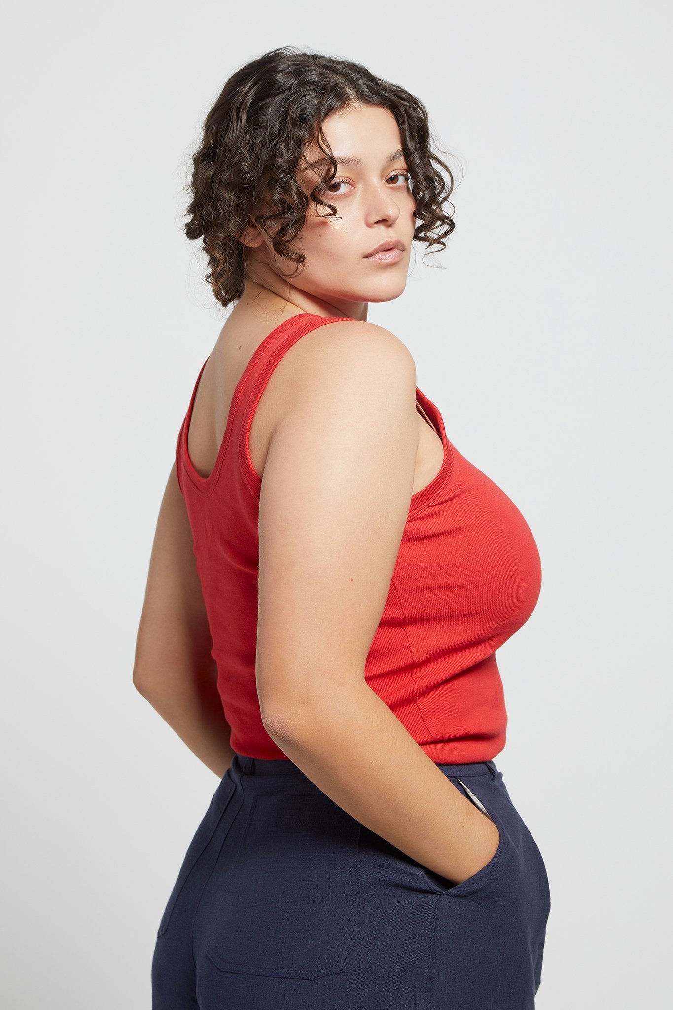 A.BCH A.44 Cherry Classic Tank in Organic Cotton