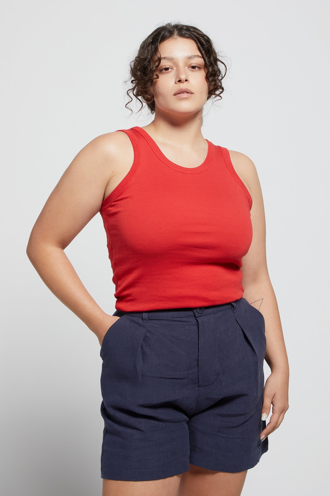 A.BCH A.44 Cherry Classic Tank in Organic Cotton