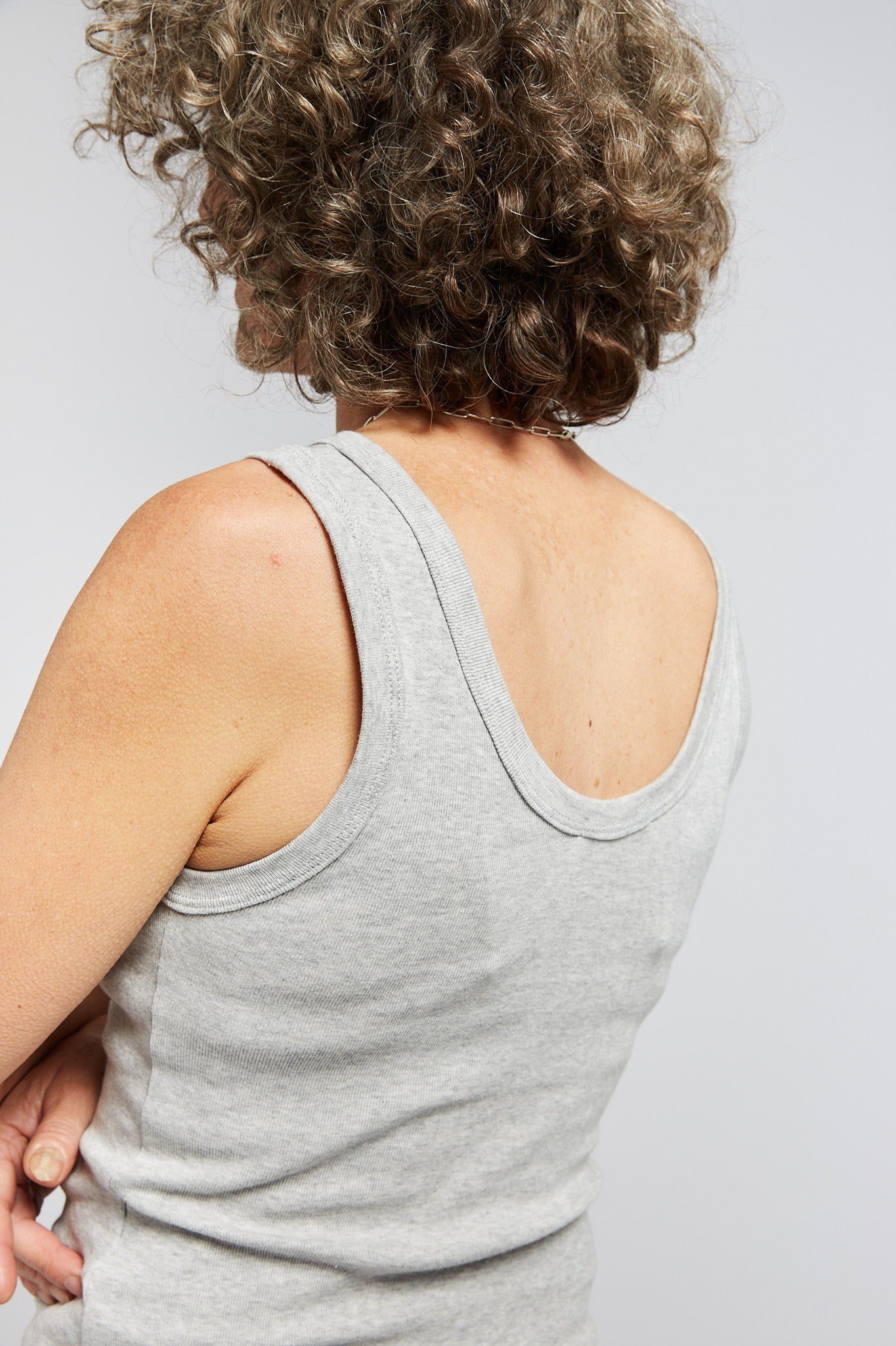 A.BCH A.44 Grey MarleClassic Tank in Organic Cotton